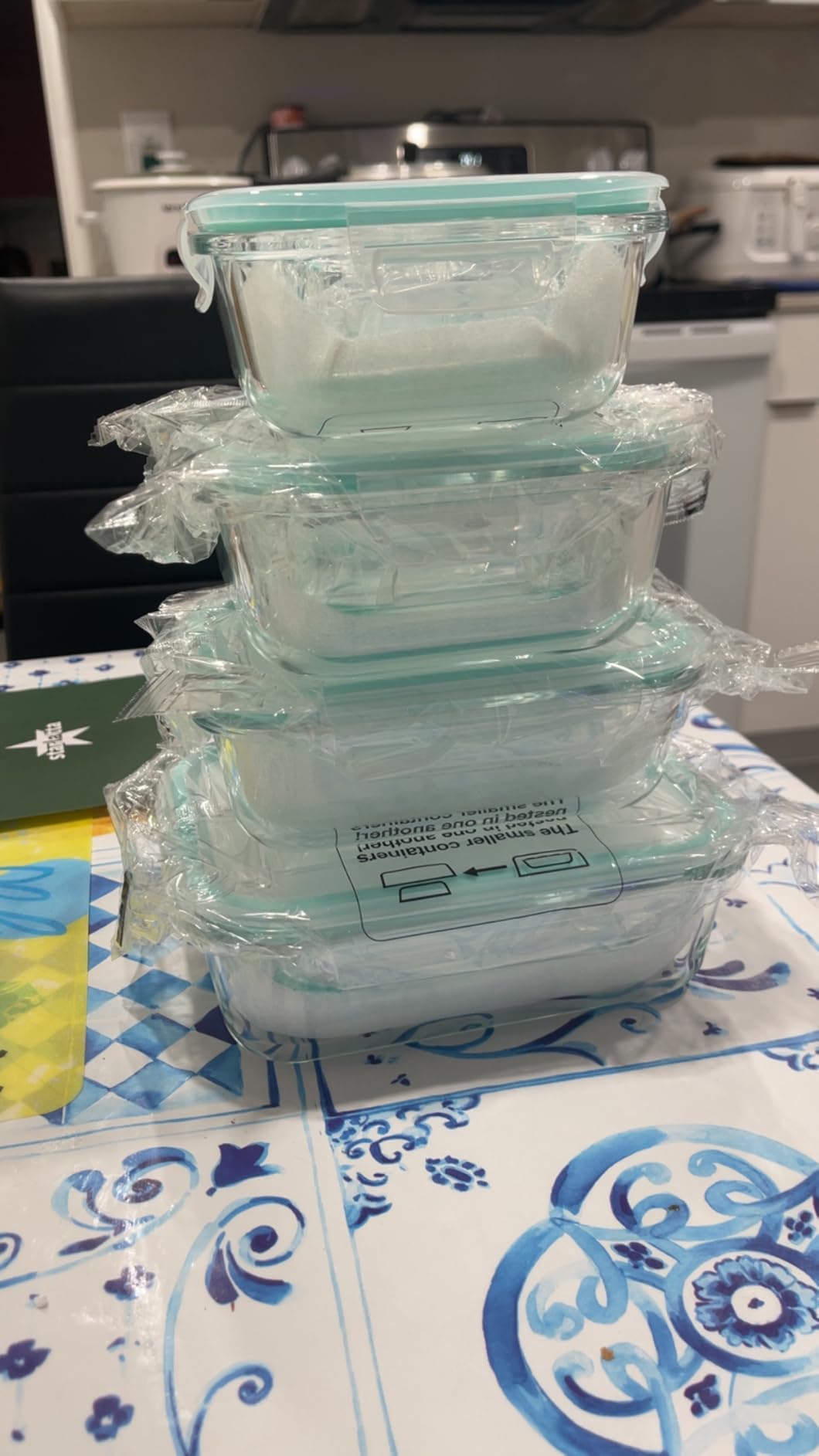 Vtopmart 8 Pack Glass Food Storage Containers with Airtight Lids | Meal Prep Lunch Containers, Leakproof, Leftover Storage, Take-out, Microwave, Oven, Freezer and Dishwasher Safe, BPA Free customer photo 1