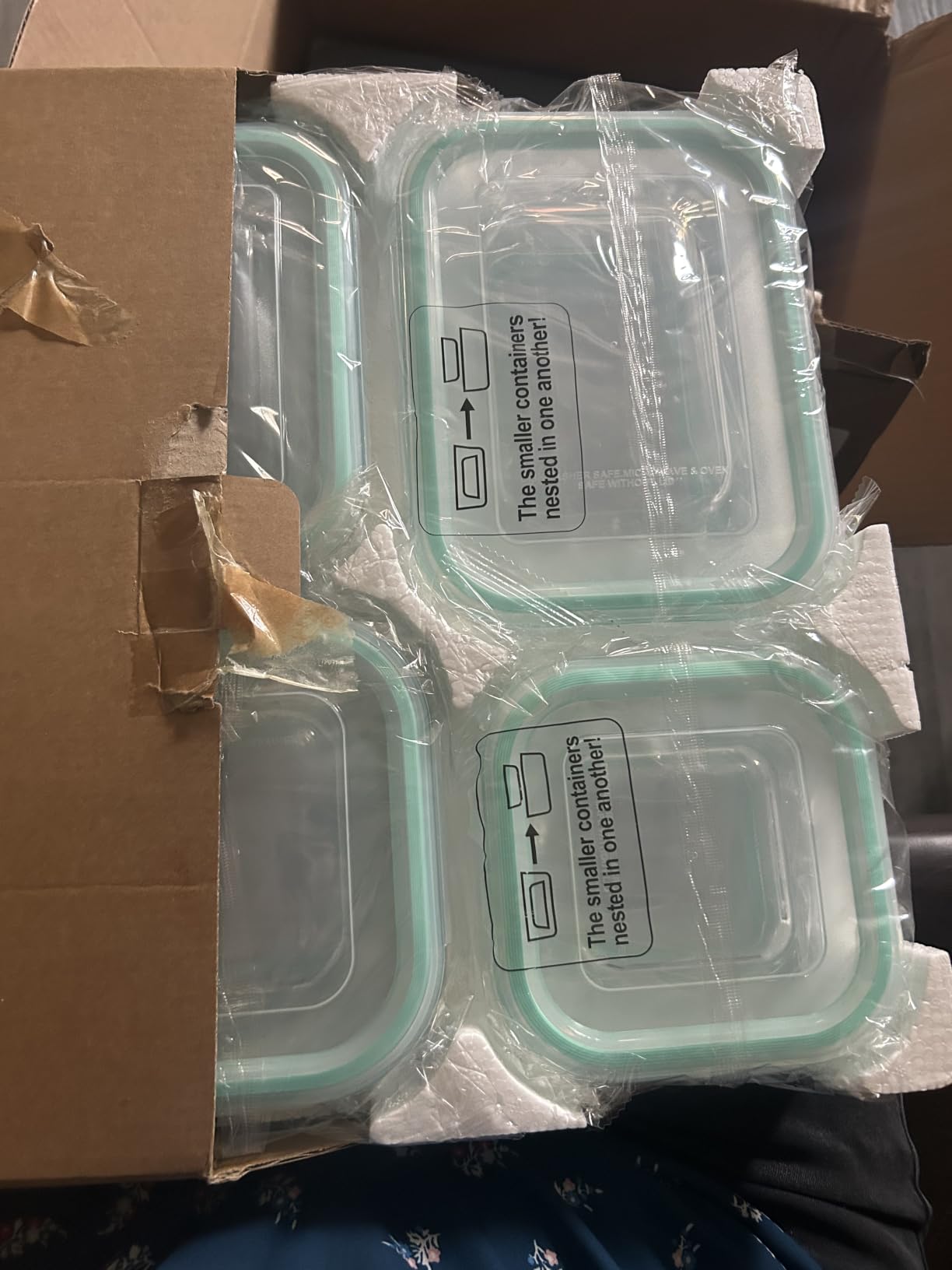 Vtopmart 8 Pack Glass Food Storage Containers with Airtight Lids | Meal Prep Lunch Containers, Leakproof, Leftover Storage, Take-out, Microwave, Oven, Freezer and Dishwasher Safe, BPA Free customer photo 2