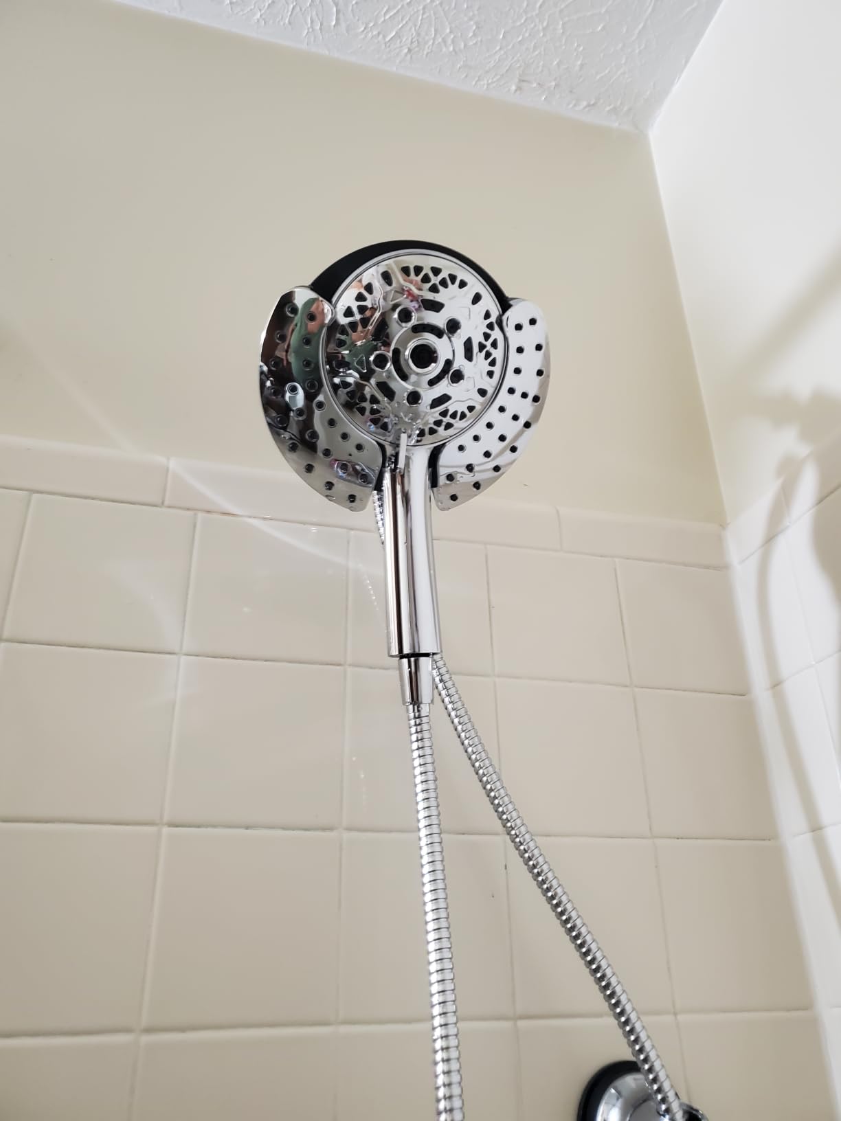 INAVAMZ Shower Head with Handheld High Pressure: Hand Held Shower Head & Rain Shower Head 2-IN-1 Shower Head with 59