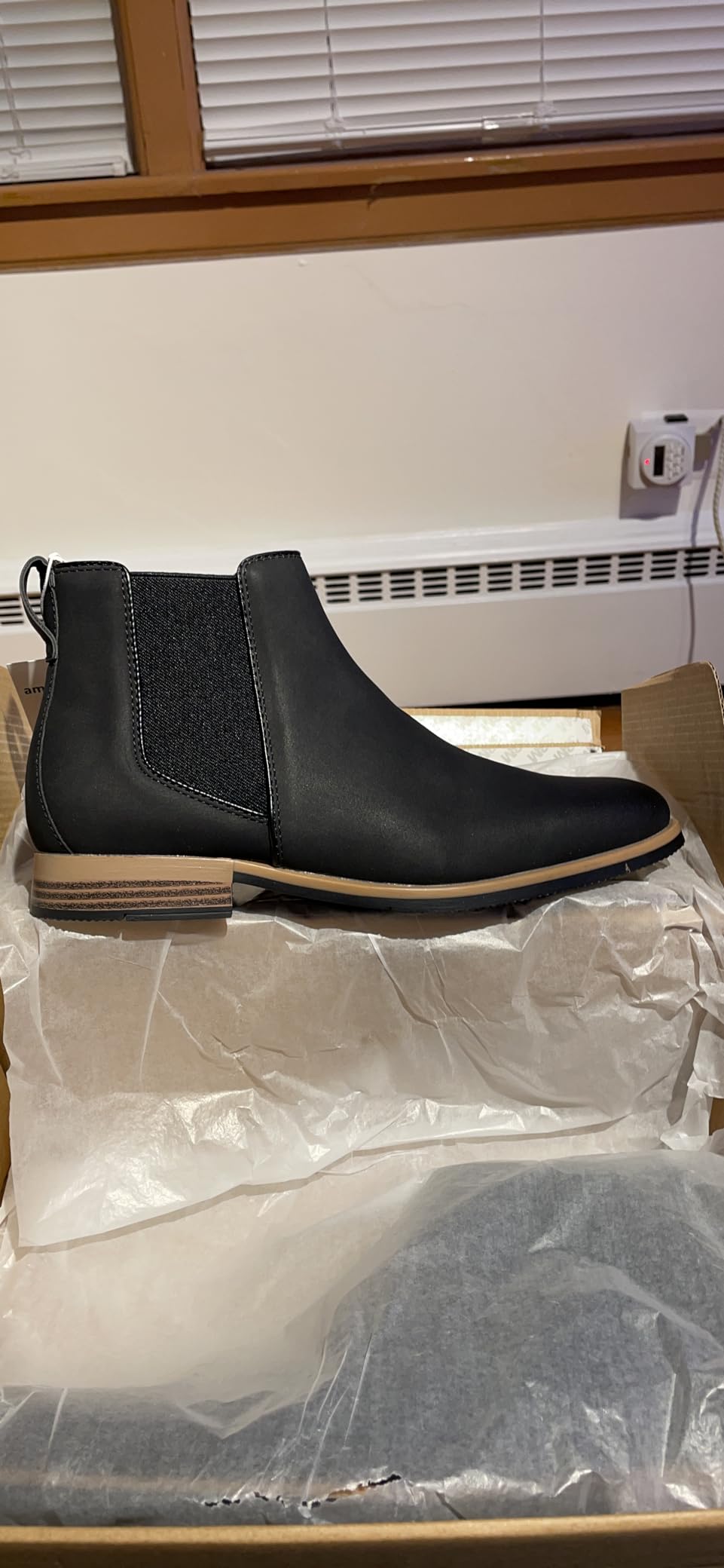 Amazon Essentials Men's Slip On Chelsea Ankle Boot customer photo 1