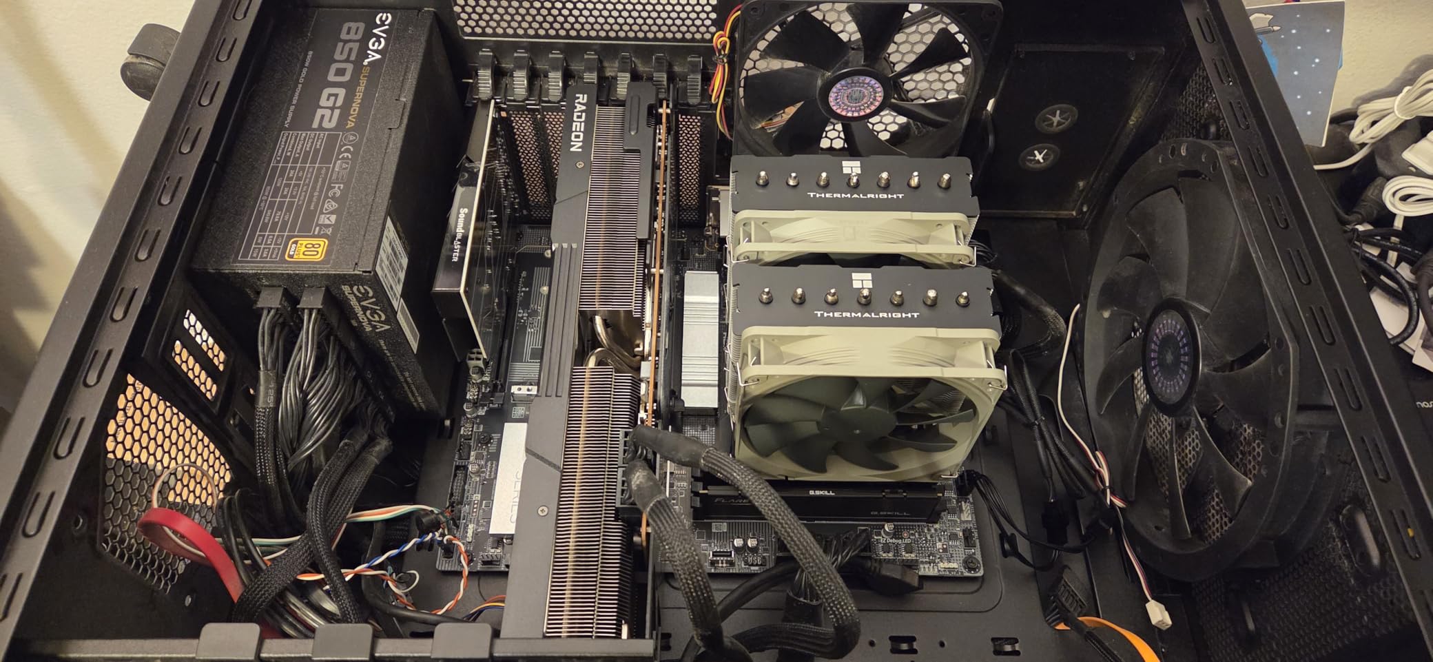 Thermalright Phantom Spirit 120SE CPU Air Cooler, 7 Heat Pipes CPU Cooler, Dual 120mm TL-C12B V2 PWM Fans, AGHP 4.0 Technology, S-FDB Bearing, for AM4/AM5/Intel lga1851/1700/1150/1151/1200, PC Cooling customer photo 2