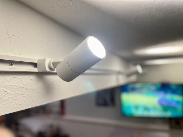 VANoopee 5-Color 8-Light LED Track Lighting Kit with Track Rails, White | 6.6FT H Type Track Lighting Rail, Dimmable Heads, Modern Kitchen Track Lighting Fixtures Ceiling Spotlight, CRI90+ 10W 800lm customer photo 2