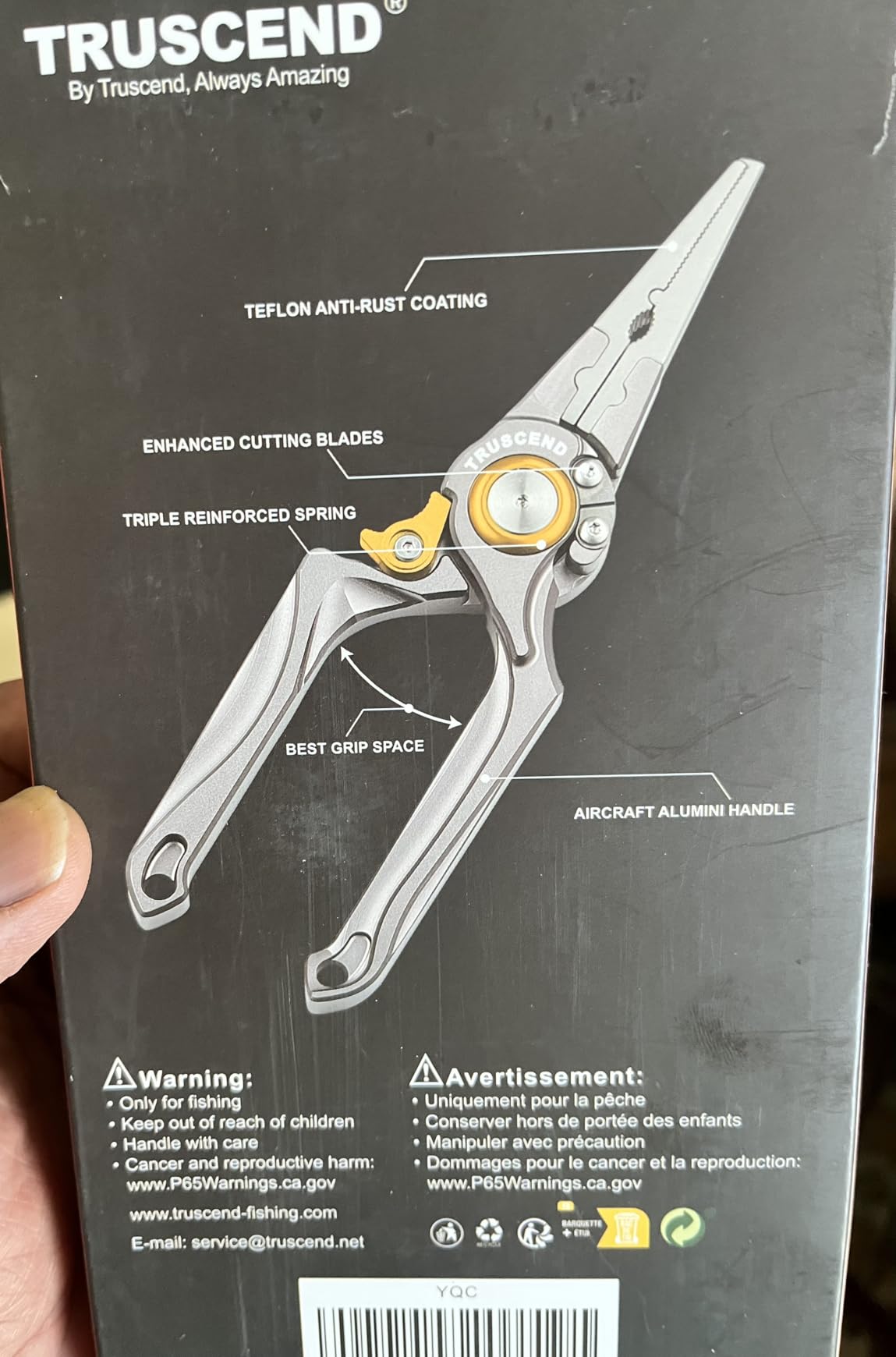 TRUSCEND Easy Use Lockable Fishing Pliers with Tungsten Carbide Cutter, Innovative Ergonomic Handy Handle, Saltwater Corrosion Resistant Teflon Coated Fishing Tool, Light Multi-Function Fishing Gear customer photo 2