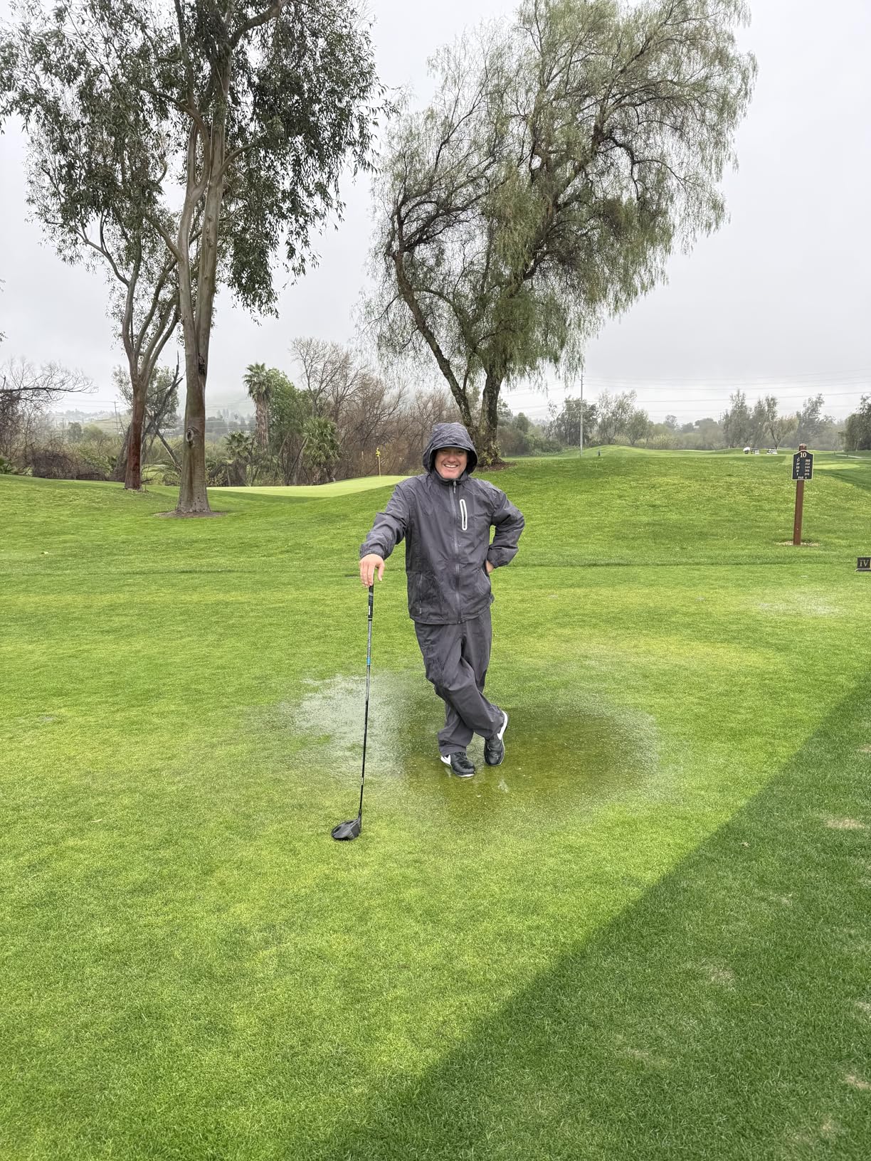 SWISSWELL Men's Waterproof Golf Rain Suit Rain Gear Jacket and Pants Lightweight for Golf Fishing Big and Tall S-5XL customer photo 1
