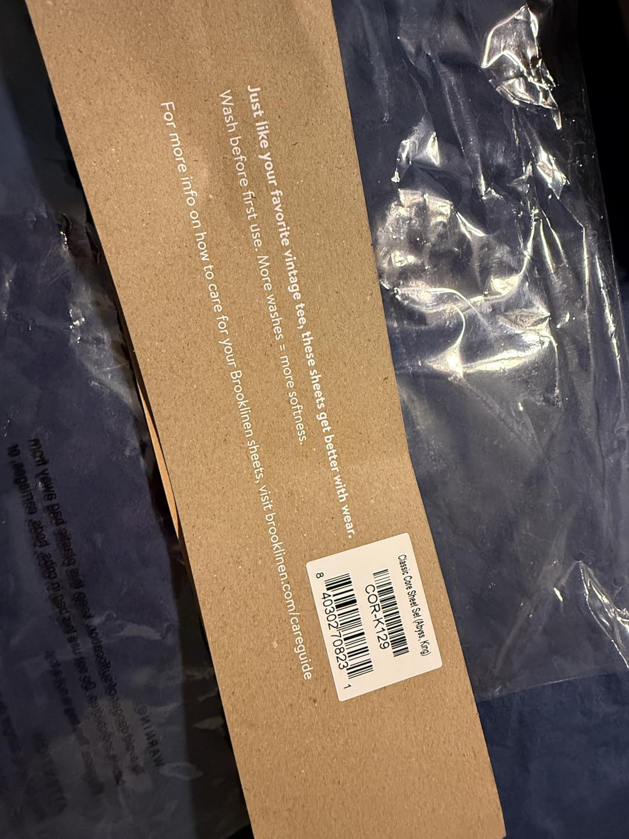 Brooklinen Luxury Percale Sheet Set - 4 Piece 100% Cotton Bed Sheets - 1 Fitted & 1 Flat Sheet, 2 Pillowcases - Cotton Percale Sheets for Hot Sleepers (Queen Size, White) customer photo 2