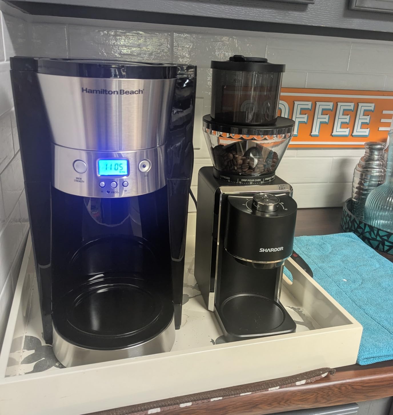 Hamilton Beach Programmable Drip Coffee Maker with 10 Cup Thermal Carafe | 3 Brewing Options | Auto Shutoff & Pause and Pour | Stainless Steel | 46899R customer photo 1