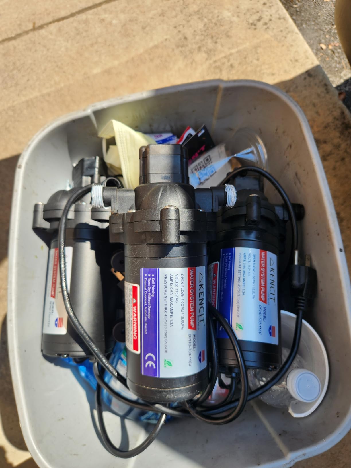 T33 Automatic On-Demand Diaphragm Pump 115Vac, 4.0GPM, 45PSI, Industrial Water Pressure Pump for Kitchen, Bathroom, RV, Marine Yacht, Caravan, Garden customer photo 2