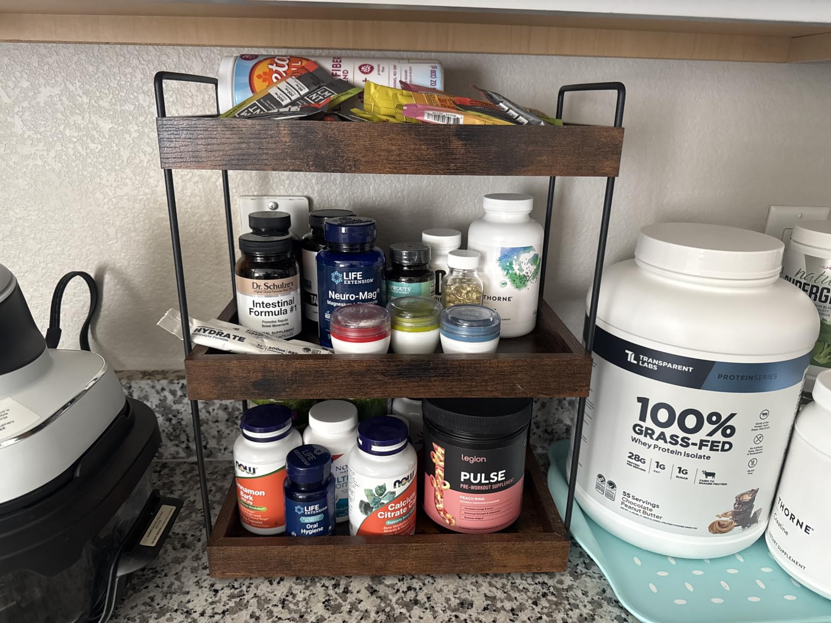 3-Tier Wood Bathroom Counter Organizer, Kitchen Spice Rack | Multi-use Vanity Shelf, Holds Skincare, Makeup, Perfume, Seasoning, Fits Sink, Dresser, Countertops customer photo 2