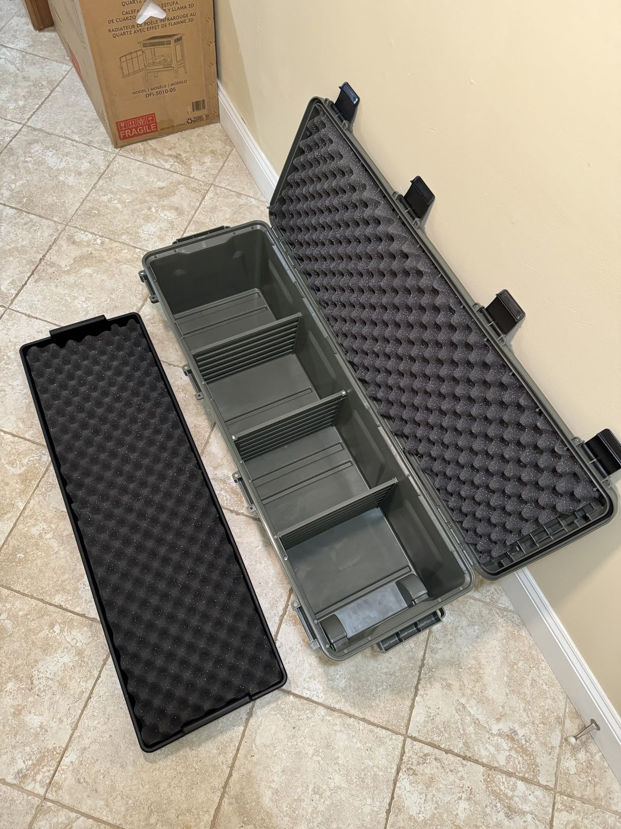 MTM TRC39 Tactical Rifle Crate with Wheels 39 Single Scope Hard Rifle Gun Carrying Case, Lockable All Weather Shooting Gear Storage Box ideal for Range or Field, Made in USA, Dark Earth customer photo 2
