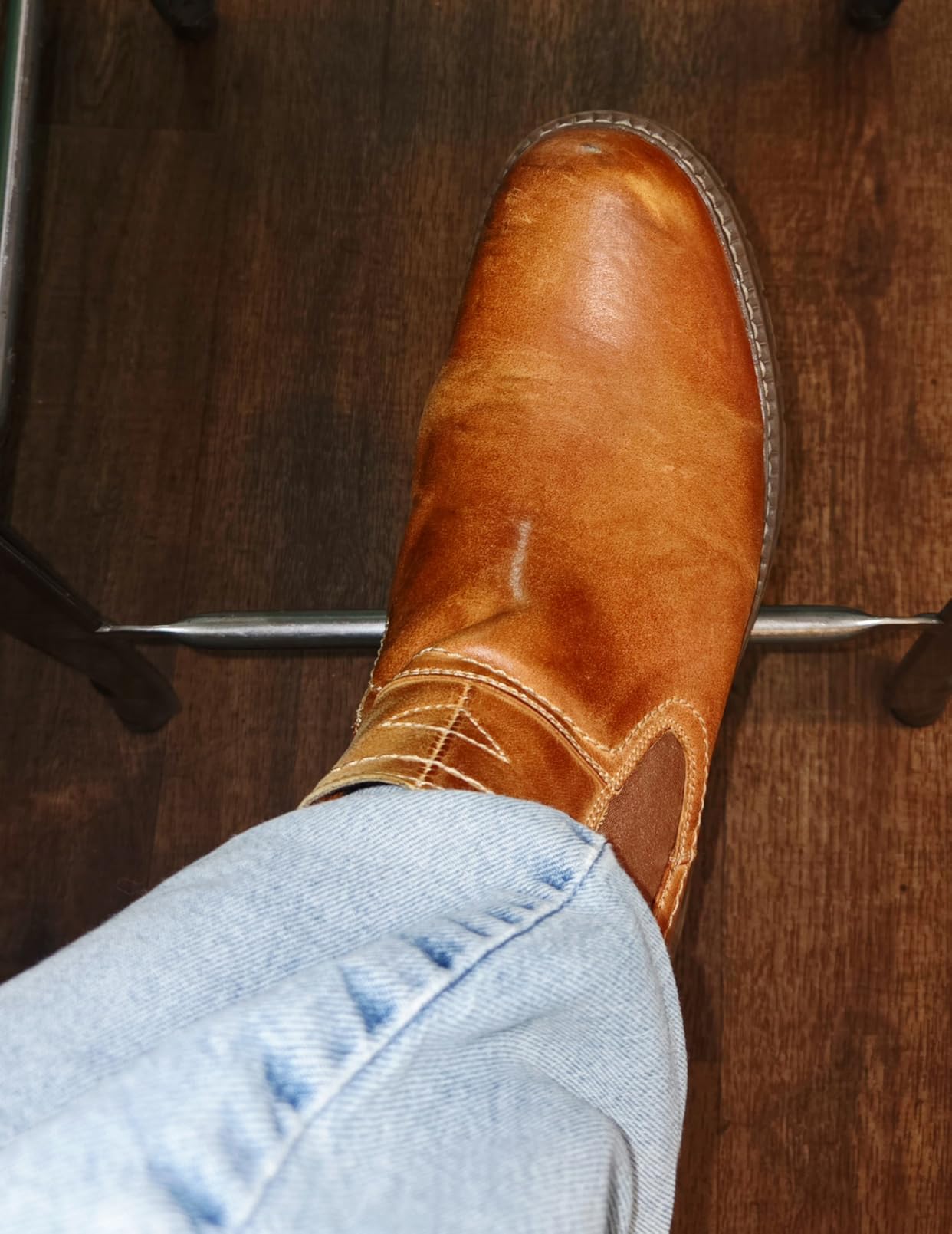 Jousen Chelsea Boots Casual Slip On Ankle Waterproof Mens Boots customer photo 2