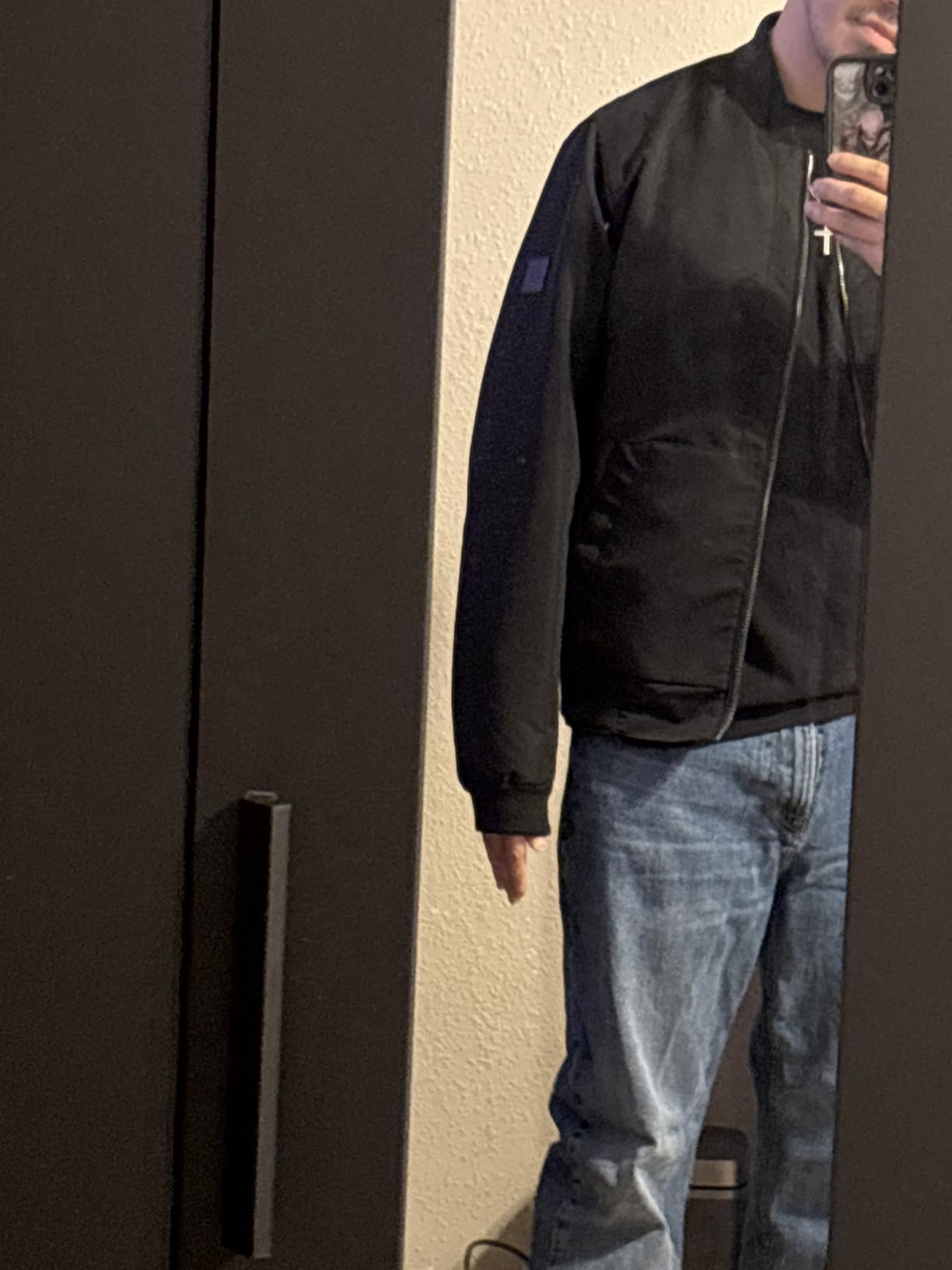 Lucky Brand Mens Bomber Jacket customer photo 1