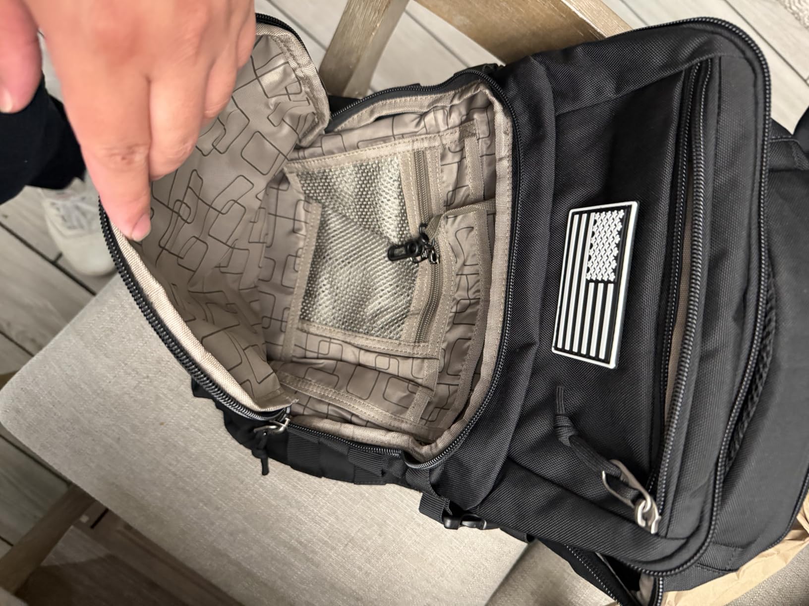 Wotony Military tactical backpack, backpack for men black small tactical assault bag customer photo 2
