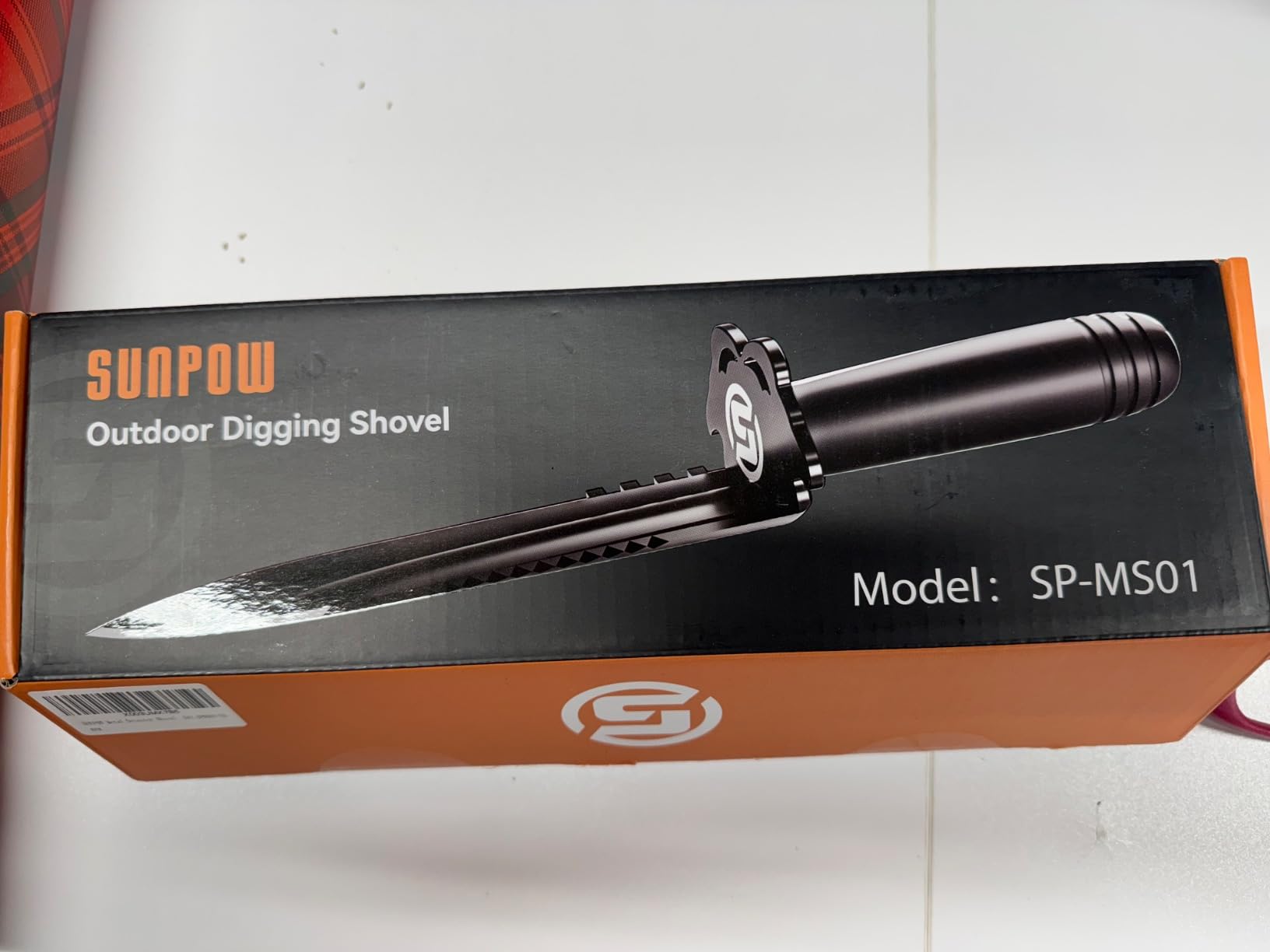 SUNPOW Metal Detector Shovel - Heavy Duty Serrated Digging Tool for Treasure Hunting - 12