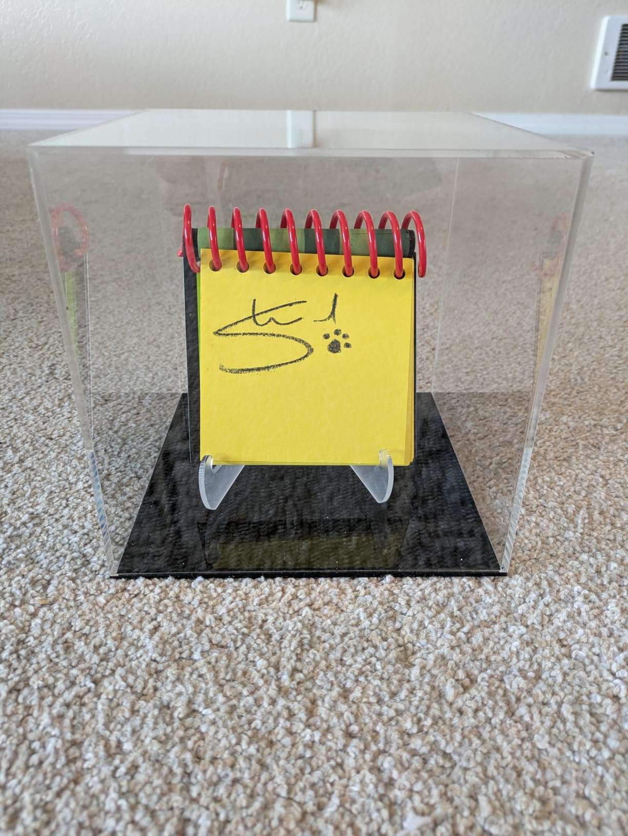 Transparent Acrylic Square Cube Containers with Lid Storage Boxes, Action Figures Home Storage Organizing Toys Craft Supplies Display Case, Countertop Plexiglass Display Case, 4x4x4Inch customer photo 1