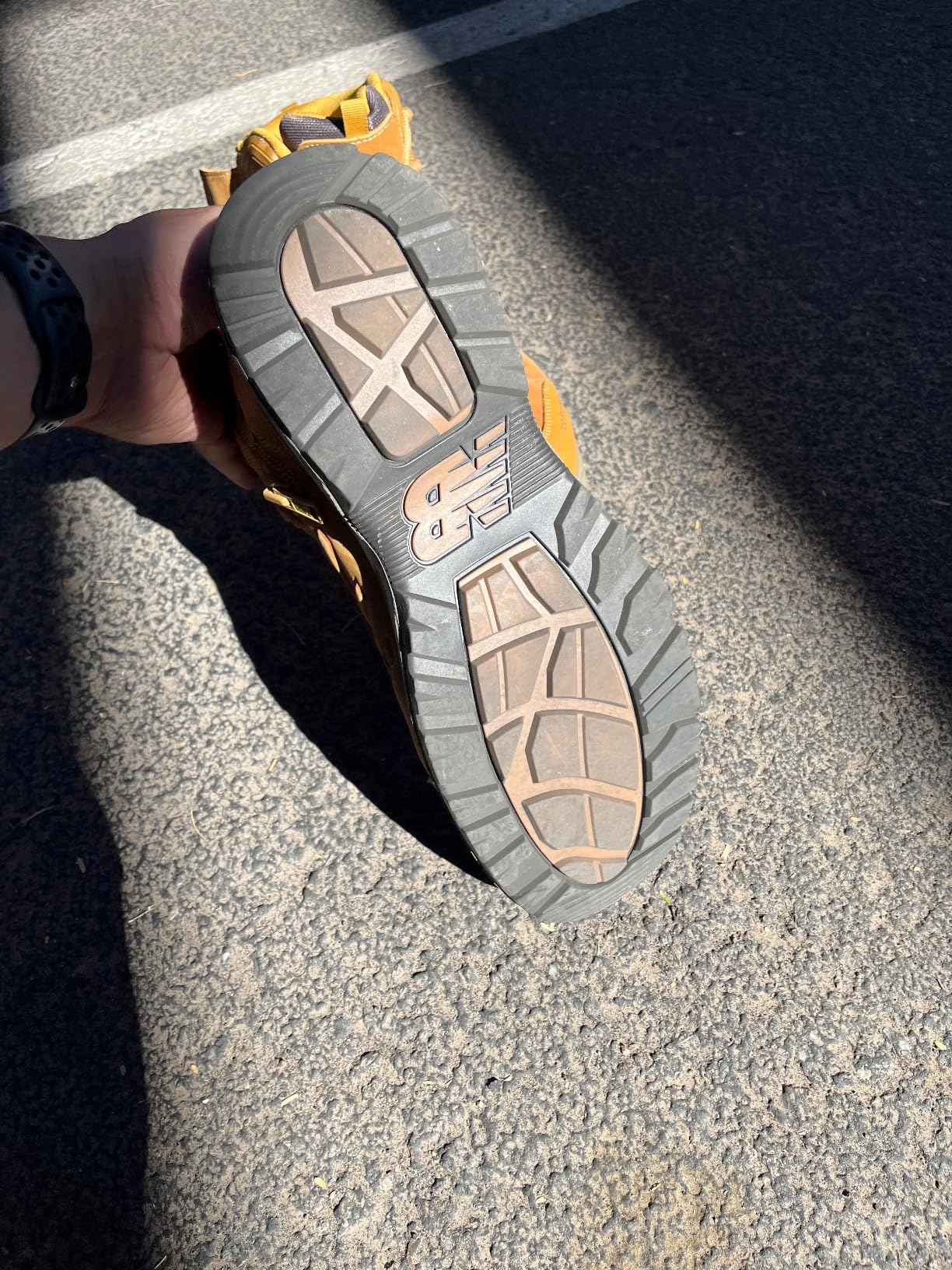 New Balance Calibre Composite Toe Work Boots for Men - EH, PR, Non-Slip Leather Safety Shoes for Industrial & Construction customer photo 2