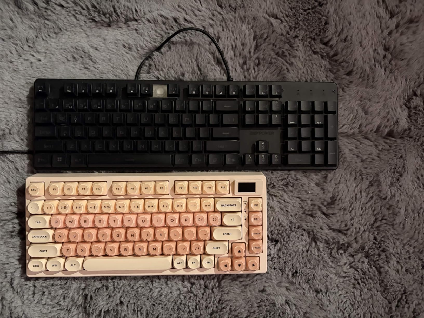 Womier SK80 75% Keyboard with Color Multimedia Display Gaming Keyboard | Creamy Sound Mechanical Wired Hot Swappable Gasket RGB Custom Keyboard, Pre-lubed Stabilizer for Mac/Win, Black Kanagawa customer photo 1