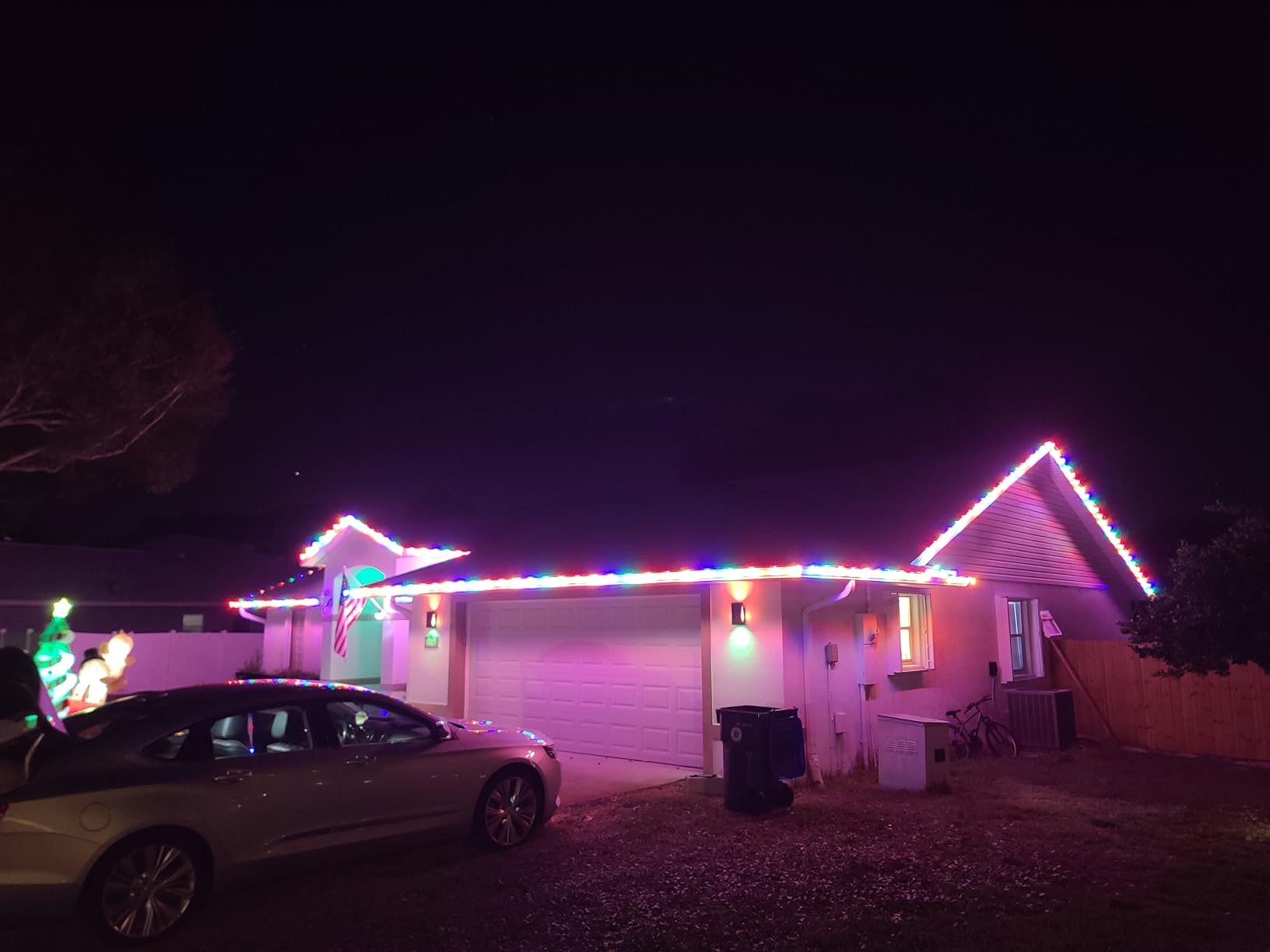 100Ft Christmas Lights Outdoor, with 100 LED Matte Bulbs Multicolor | Vintage C9 String Lights, Waterproof Connectable, Commercial Heavy Duty Christmas Tree Lights for House Roofline Yard Decor customer photo 1