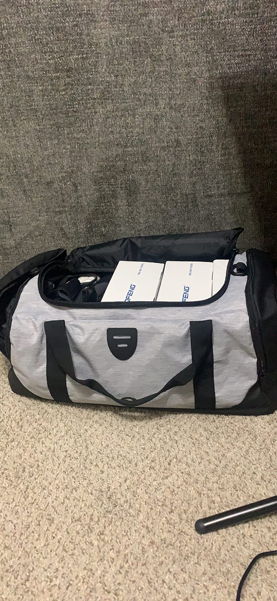 Gym Bags for Men with Shoes Compartment & Wet Pocket 4 Way Large Sports Duffle Bag Backpack Weekender Overnight Bag for Travel, Fitness, Workout, Birthday Gift for Men, Black customer photo 2