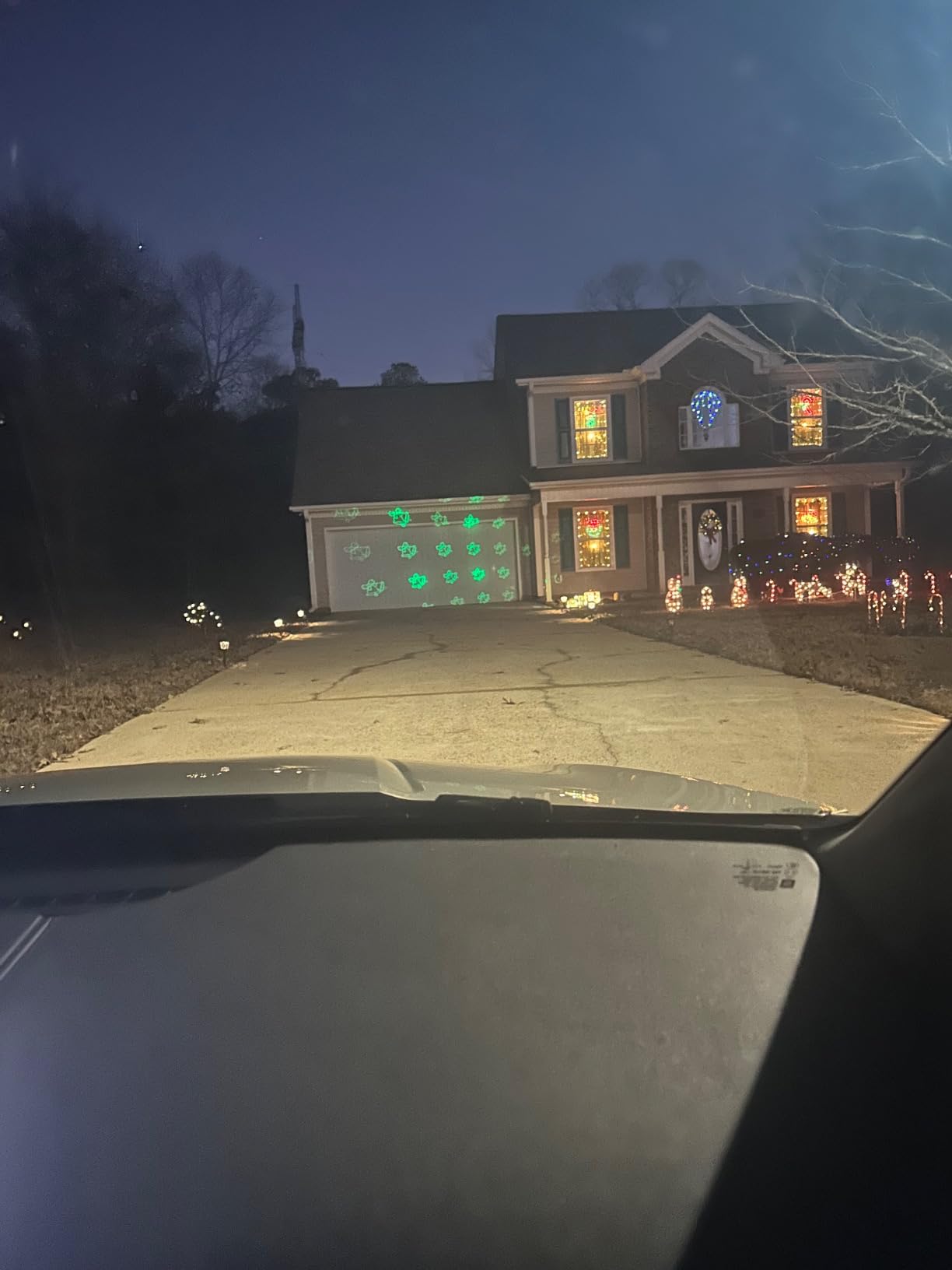 Brighter Christmas Projector Lights Outdoor, Laser Light Projector with Remote, 8 Patterns Light Show Holiday Projector, Waterproof Christmas Decorations for Outside, Garden, Party, Home Decor customer photo 2