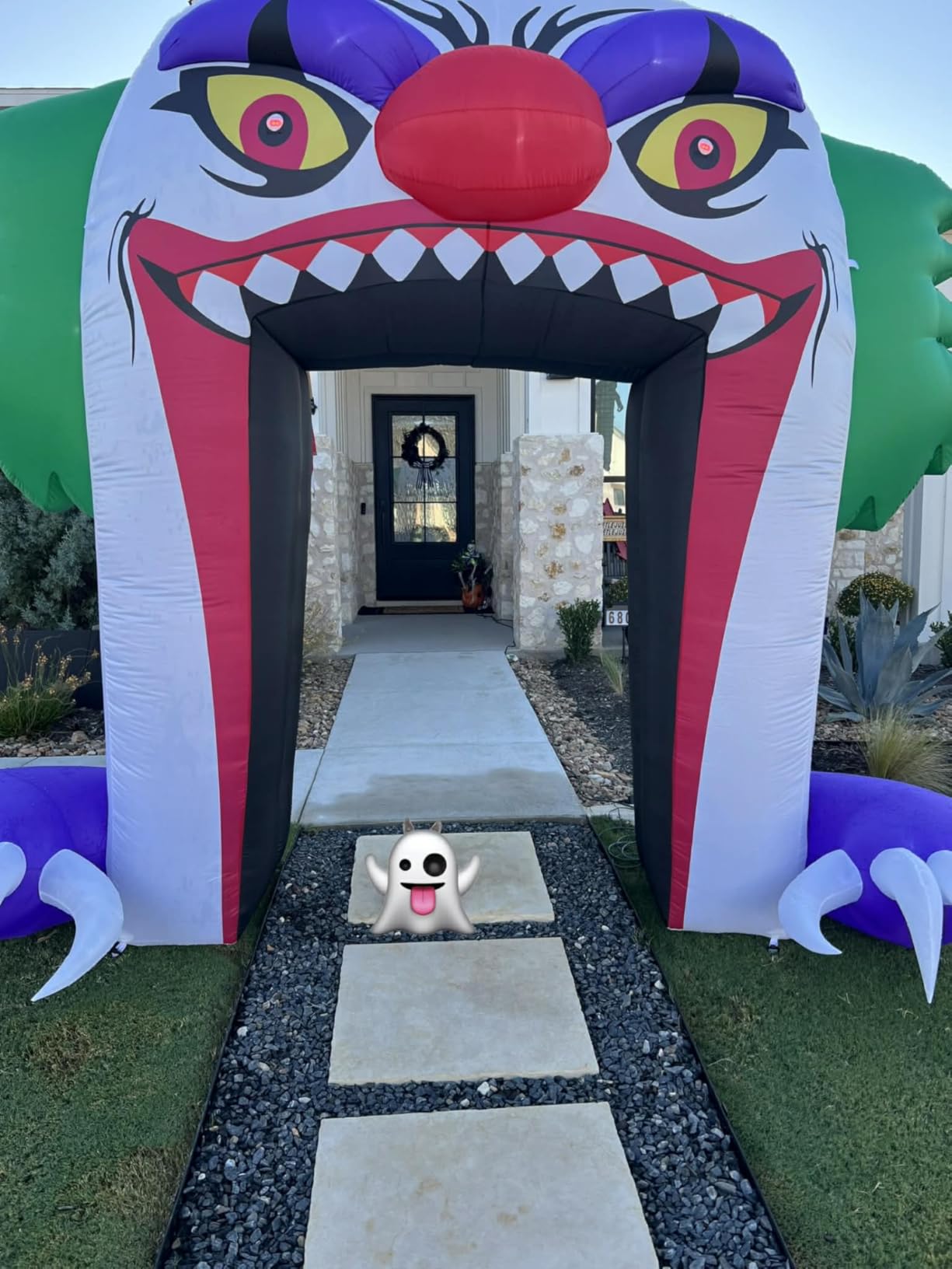 ZPISF Giant 10 FT Halloween Inflatables Clown Archway Outdoor Decorations, Scary Halloween Arch Blow Up Yard Decorations for Front Yard Lawn Garden Decor customer photo 1