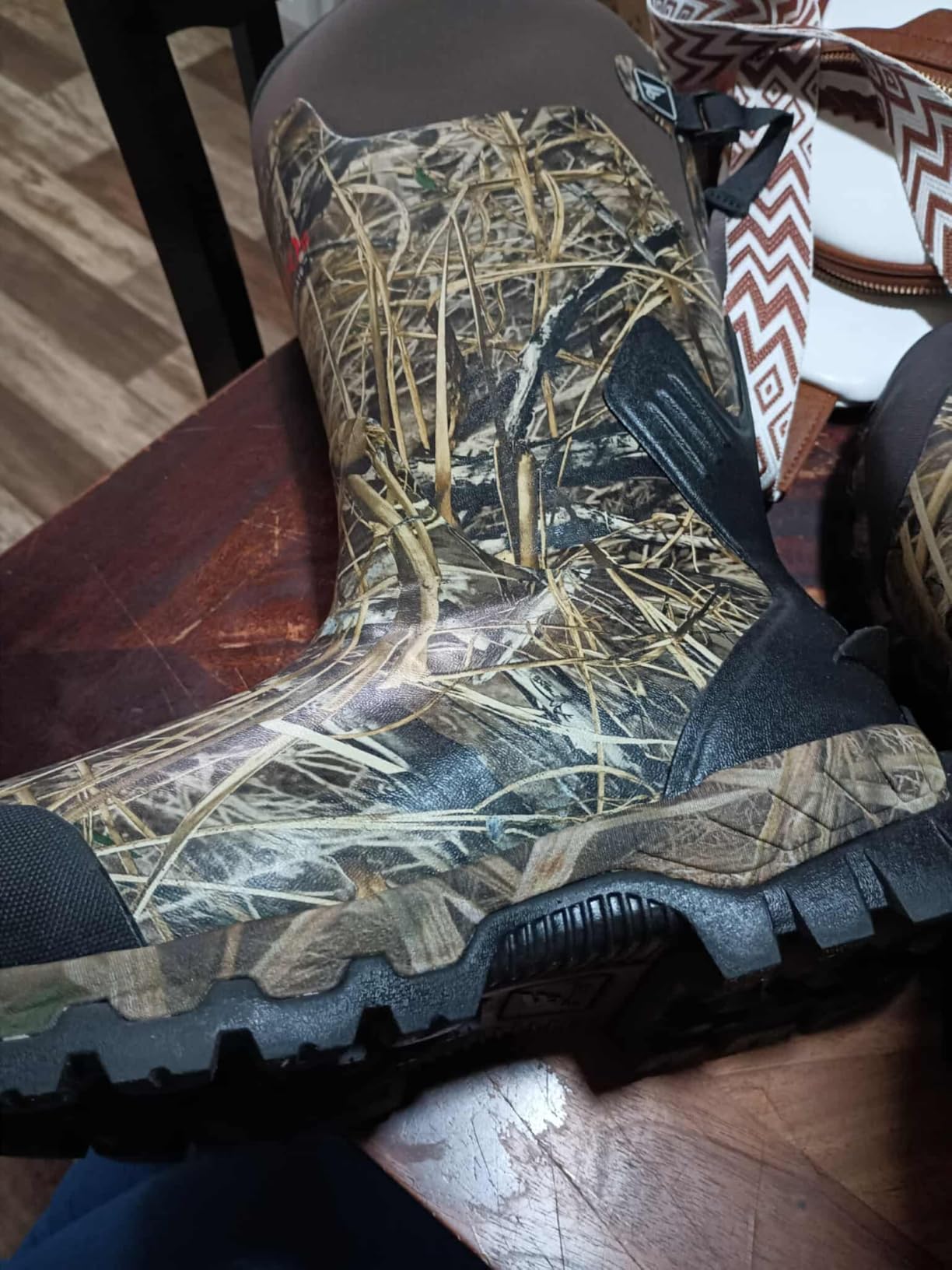 Insulated Waterproof Hunting Boots for Men - 1000G Thinsulate, 5mm Neoprene, Rubber Camo Boot, 17-inch Shaft customer photo 1