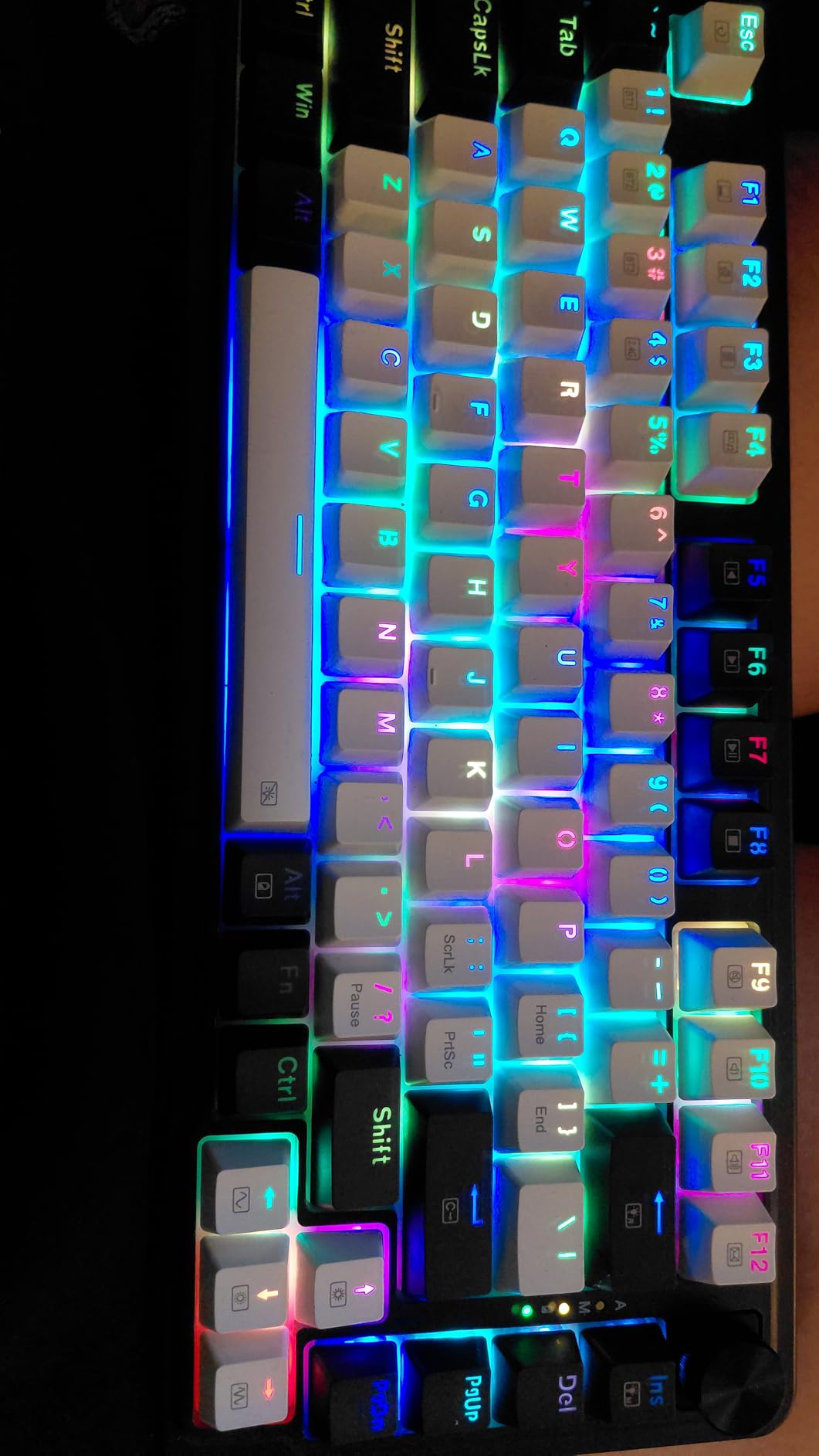 Redragon K673 PRO 75% Wireless Gasket RGB Gaming Keyboard, 3-Modes 81 Keys Compact Mechanical Keyboard Hot-Swap Socket, Dedicated Knob Control and 5-Layer Noise Dampening, Linear Red Switch customer photo 2