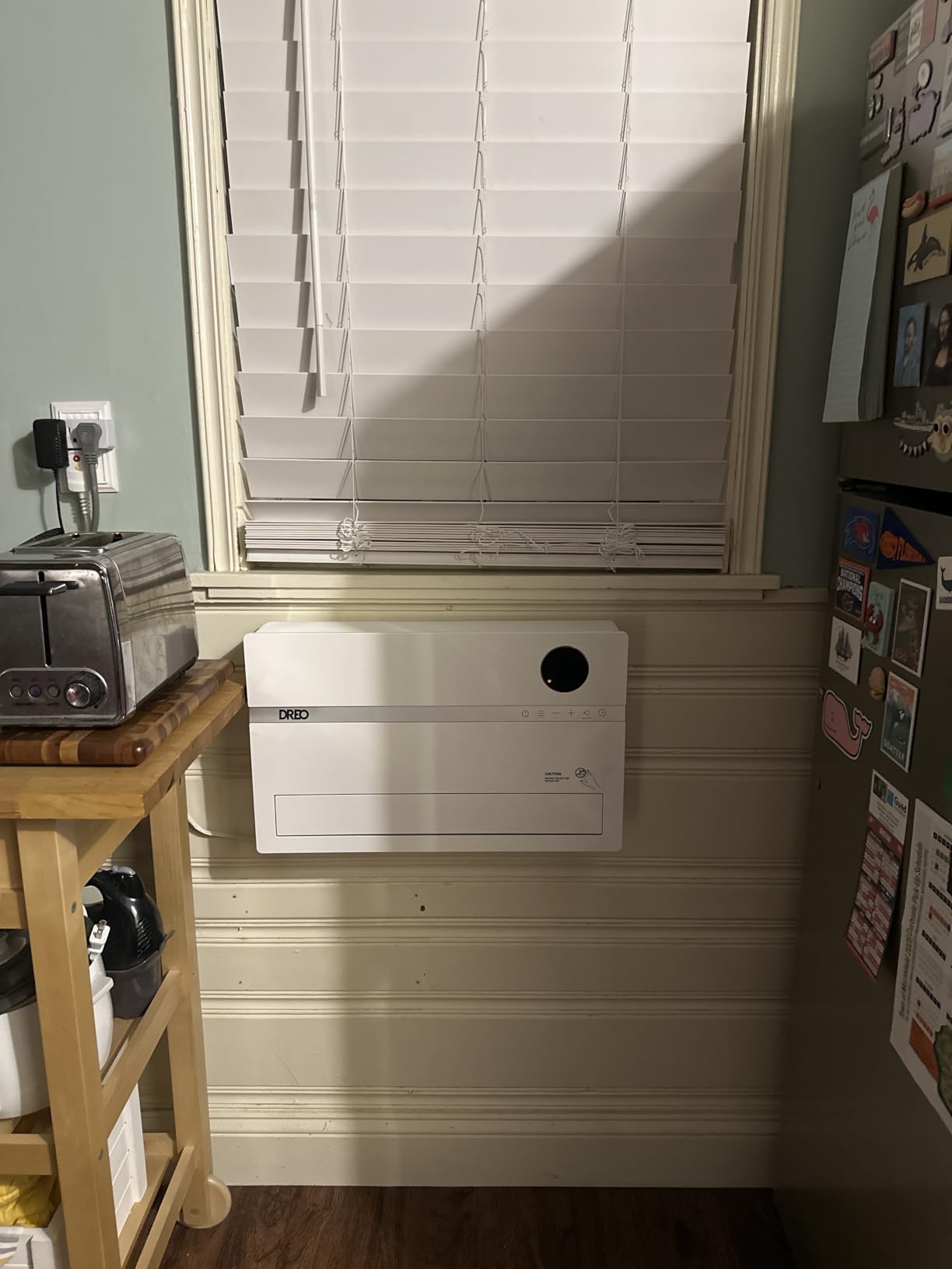 Dreo Wall Heater for Bathroom, Smart Space Heater with ALCI Plug, 1500W, 120° Vertical Oscillation, Adjustable Thermostat, 24H Timer, Easy Installation Electric Heater for Indoor Use, Bedroom, Office customer photo 1