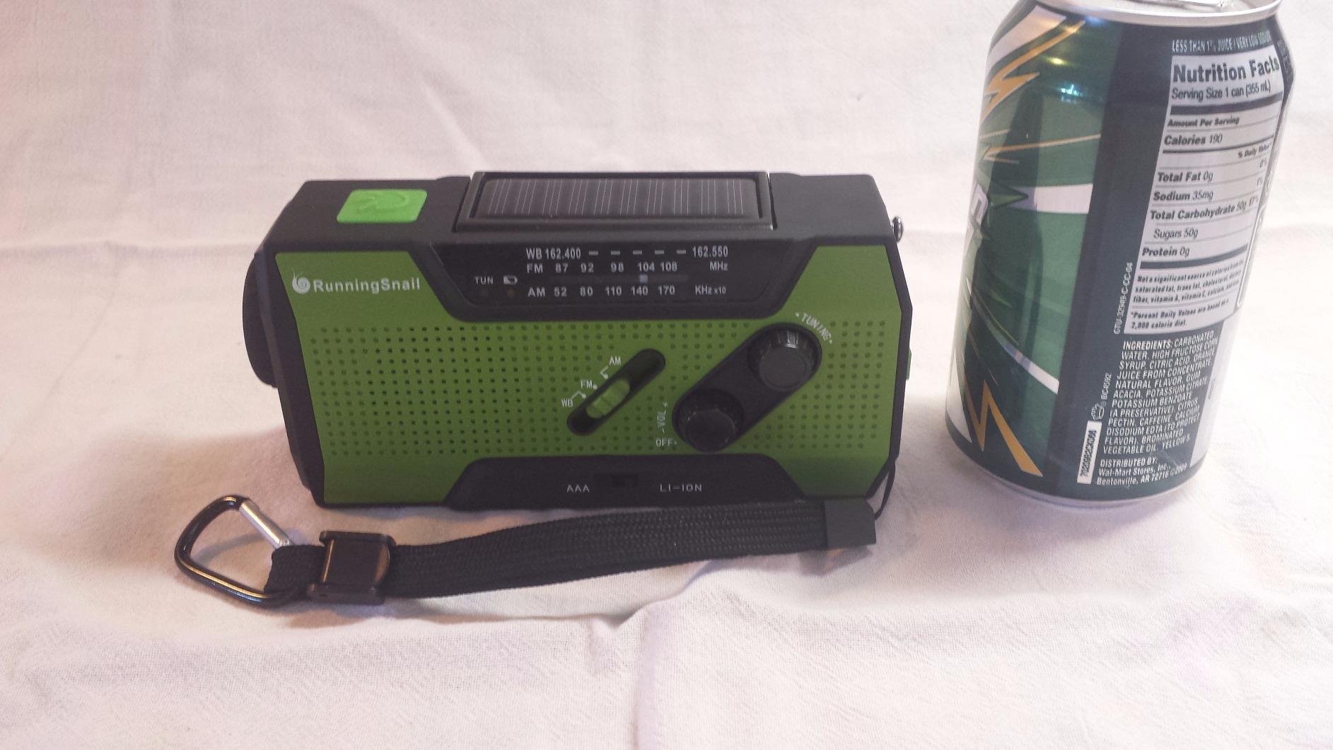 RunningSnail Hand Crank Emergency Radio with 3 Built-in Cable for Hurricane | AM/FM/NOAA Weather Radio with 7400mWh Battery, Hand Crank Solar Radio with Flashlight & SOS Siren for Outdoor & Emergency customer photo 2