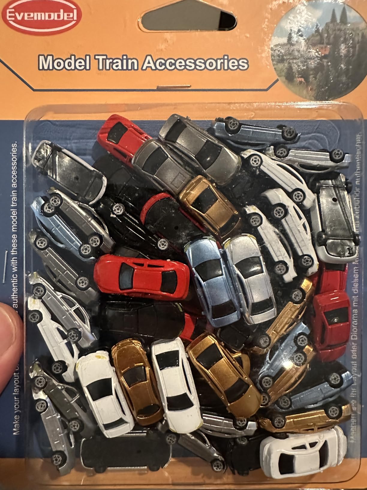 50pcs N Scale 1:160 Model Car Model Train Layout Building Accessories Scenery (50pcs - 1:150 Scale) customer photo 1