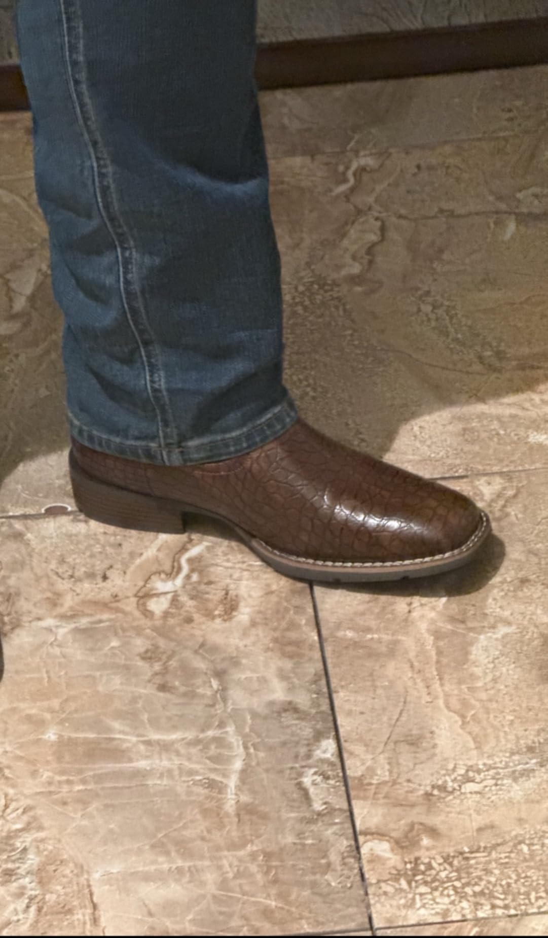 Lumeheel Cowboy Boots for Men - Western Men's Boots with Classic Embroidered, Slip on Square Toe Boots customer photo 1