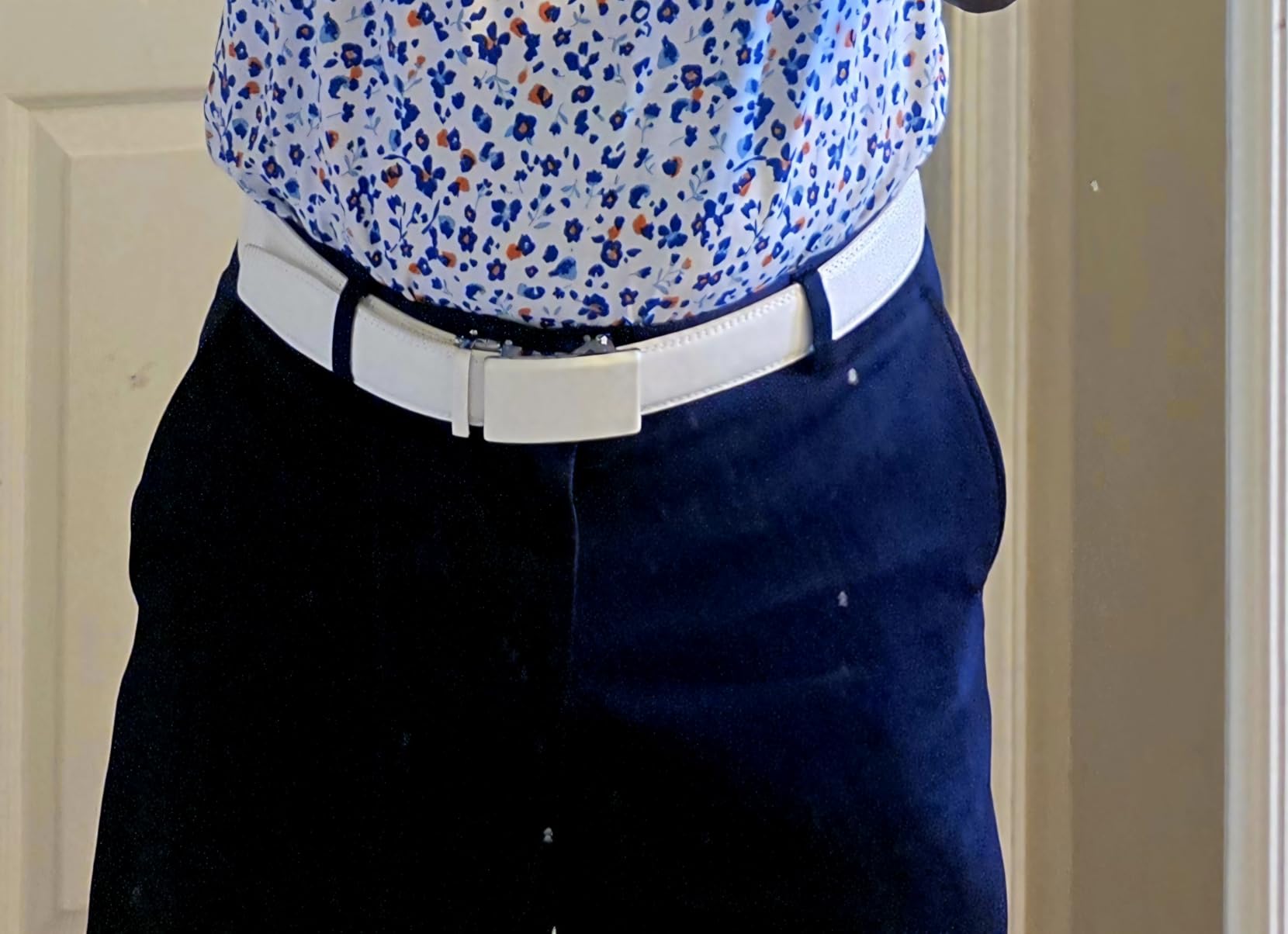 Mens Leather Ratchet Belt - 1 3/8