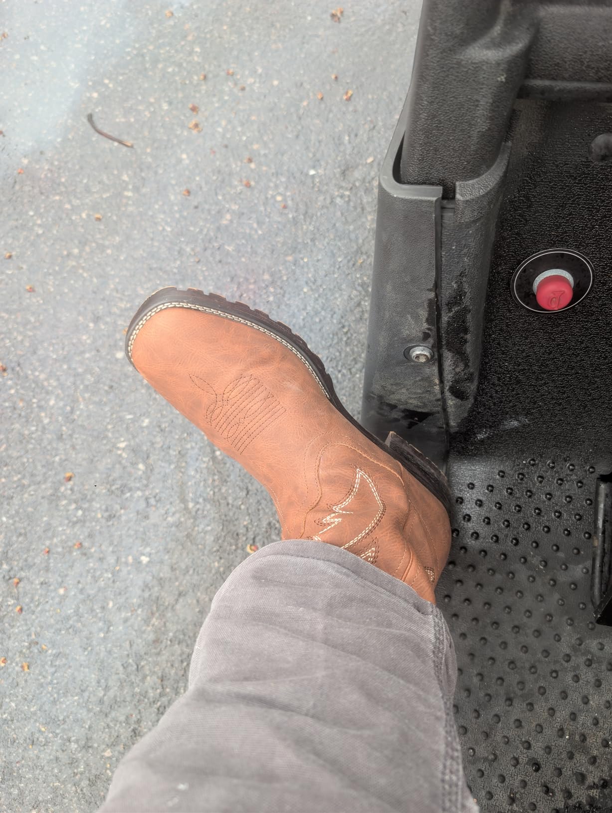 Cowboy Boots for Men Western Boots Men's Square Toe Chunky Heel Mid-Calf Boots Classic Embroidered Pull On Boots customer photo 1