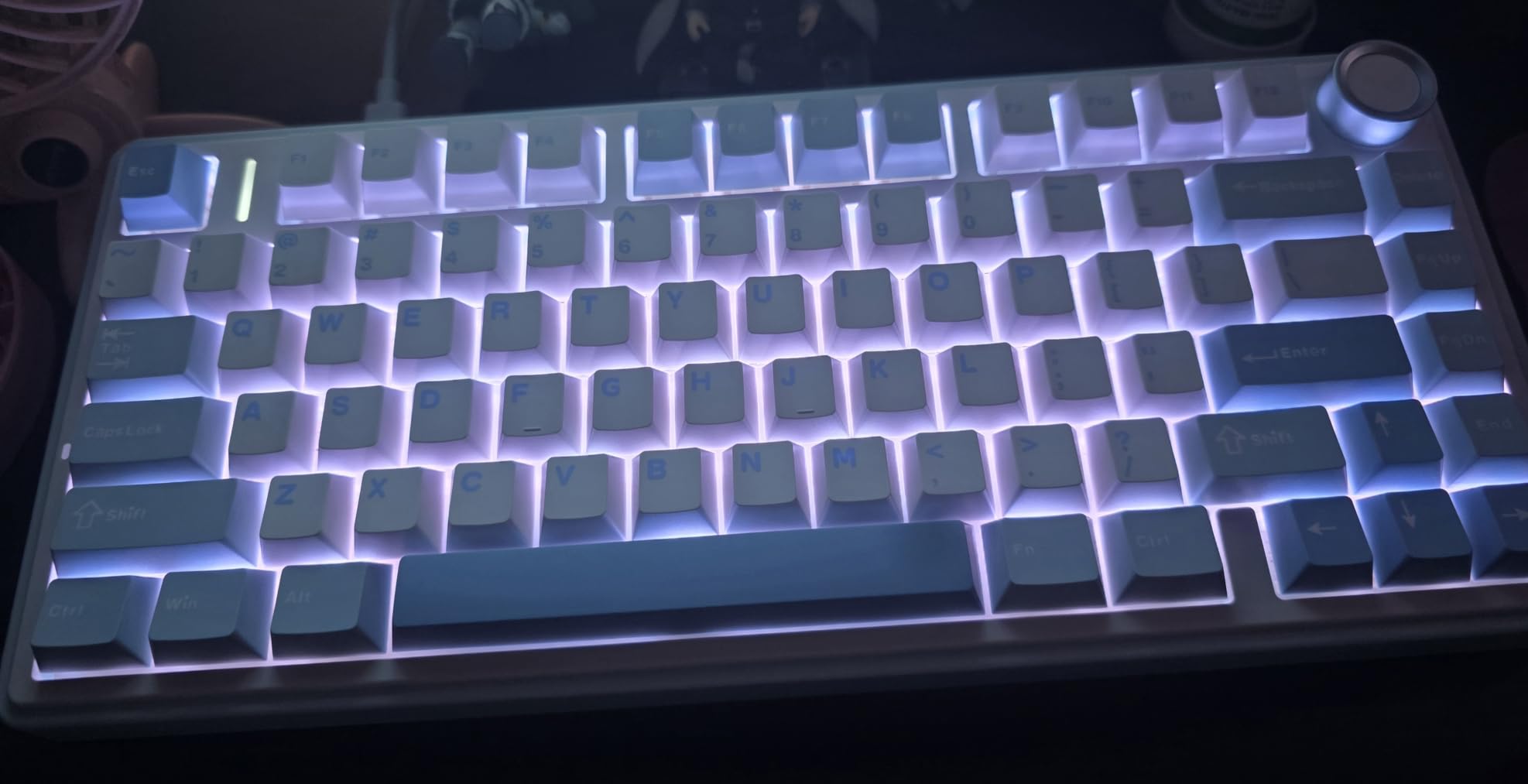 EPOMAKER x Aula F75 Gasket Mechanical Keyboard, 75% Wireless Hot Swappable Gaming Keyboard with Five-Layer Padding & Knob, BT/2.4GHz/USB-C, RGB customer photo 2