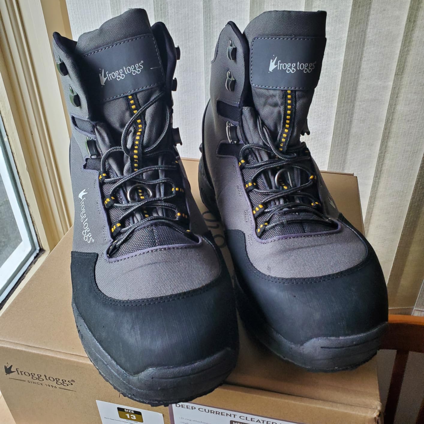 FROGG TOGGS Men's Deep Current Waterproof Wading Boot for Fishing in Cleated or Felt customer photo 1