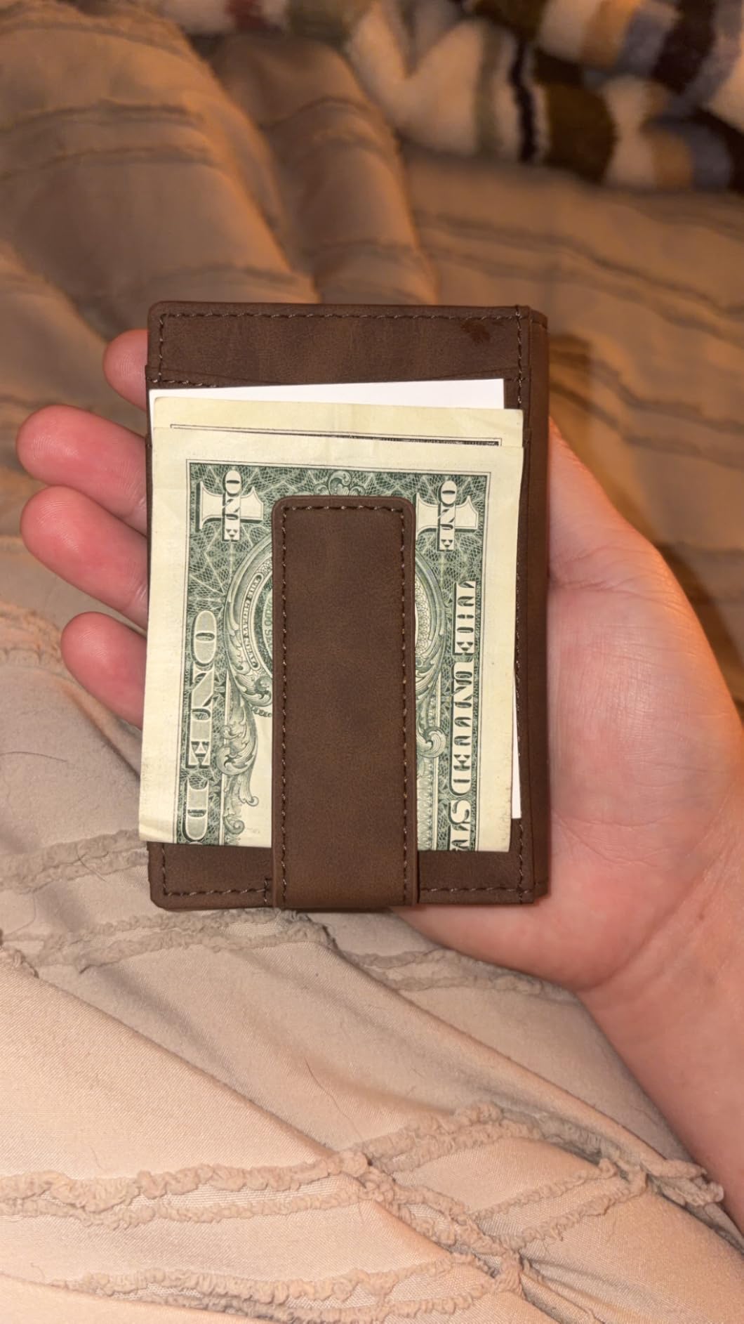 BULLIANT Magnetic Closure Slim Wallet-Genuine Leather Front Pocket Wallet for Men,RFID Blocking,Holds 12 Cards and Money Clip customer photo 1