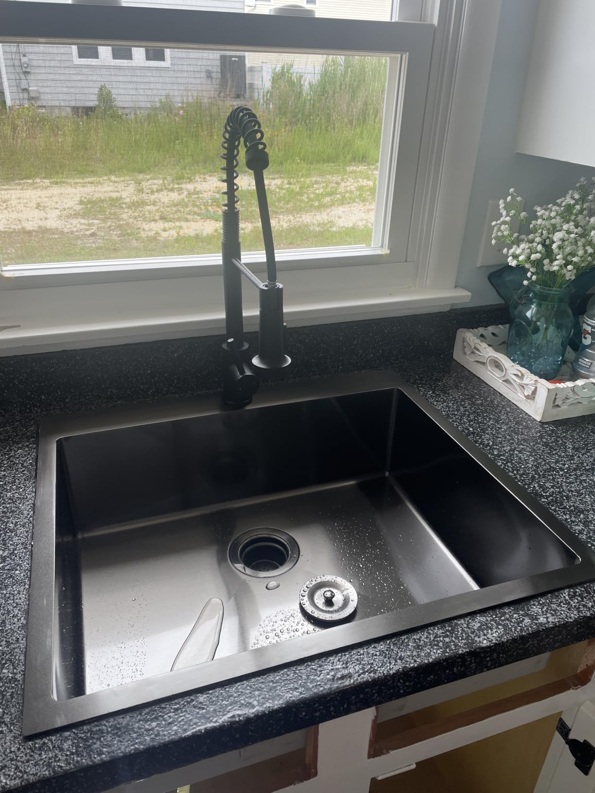 FORIOUS Touchless Kitchen Faucet Brushed Nickel, Smart Motion Sensor Spring Sink Faucet with Pull Down Sprayer Commercial Contemporary Hands-Free for Pot Filler, Farmhouse Camper Laundry Camper customer photo 1