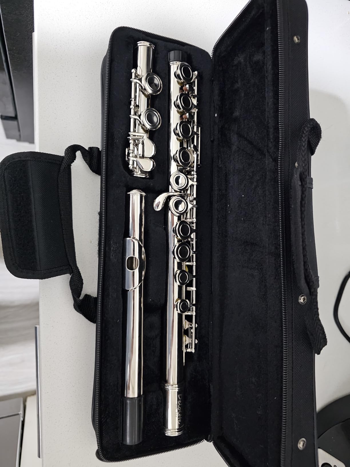 C Flute 16 Key Closed Hole - Beginner Flute to Professional Concert Flute | Nickel/Silver Plated Flute Instrument with Cleaning Kit, Case & Tuning Rod customer photo 2