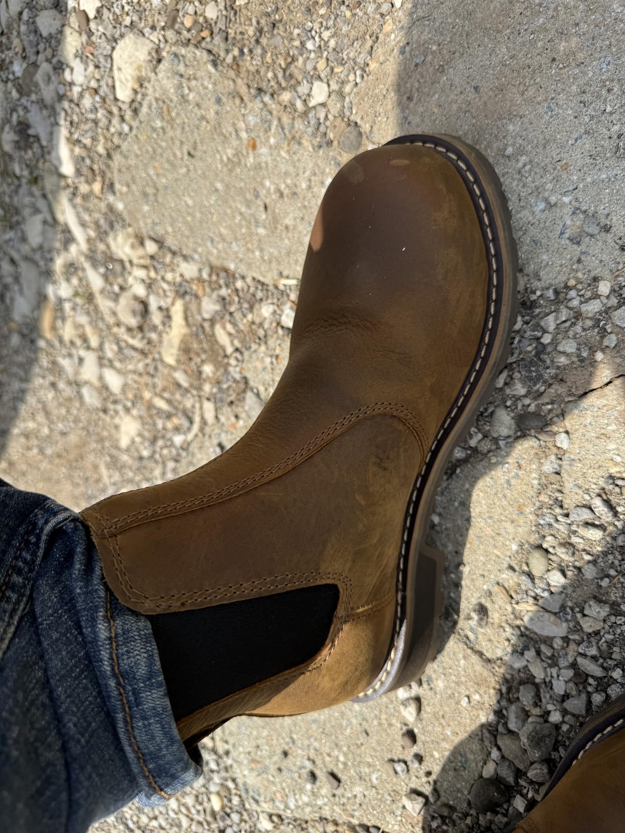 Carhartt Women's Frontier Water-Resistant Chelsea Steel Toe Boots for Women - Lightweight EVA Midsole, Durable Rubber Outsole and Cushion Footbed customer photo 2