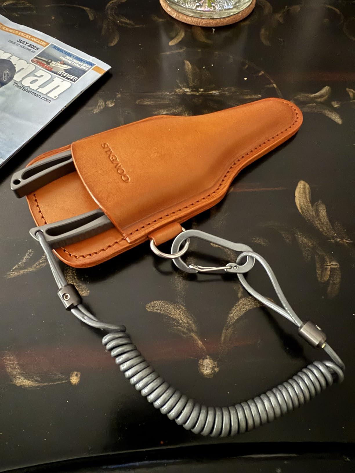 GOMEXUS Fishing Pliers Saltwater with Side Cutters, Never Rust Inshore & Nearshore Titanium Fishing Gear with Lanyard & Leather Sheath, Hook Remover, (7'' Split Ring Nose) customer photo 1