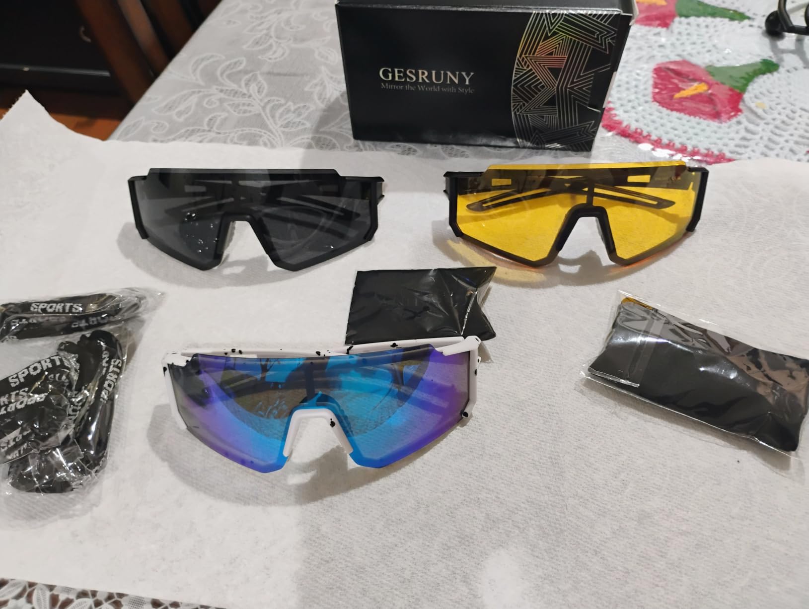 Polarized Sport Sunglasses Men Women TR90 Lightweight UV400 | Polarized Sport Sunglasses with TR90 Lightweight Frame UV400 Lenses Fit for Cycling Running Fishing Outdoor Adventures customer photo 2