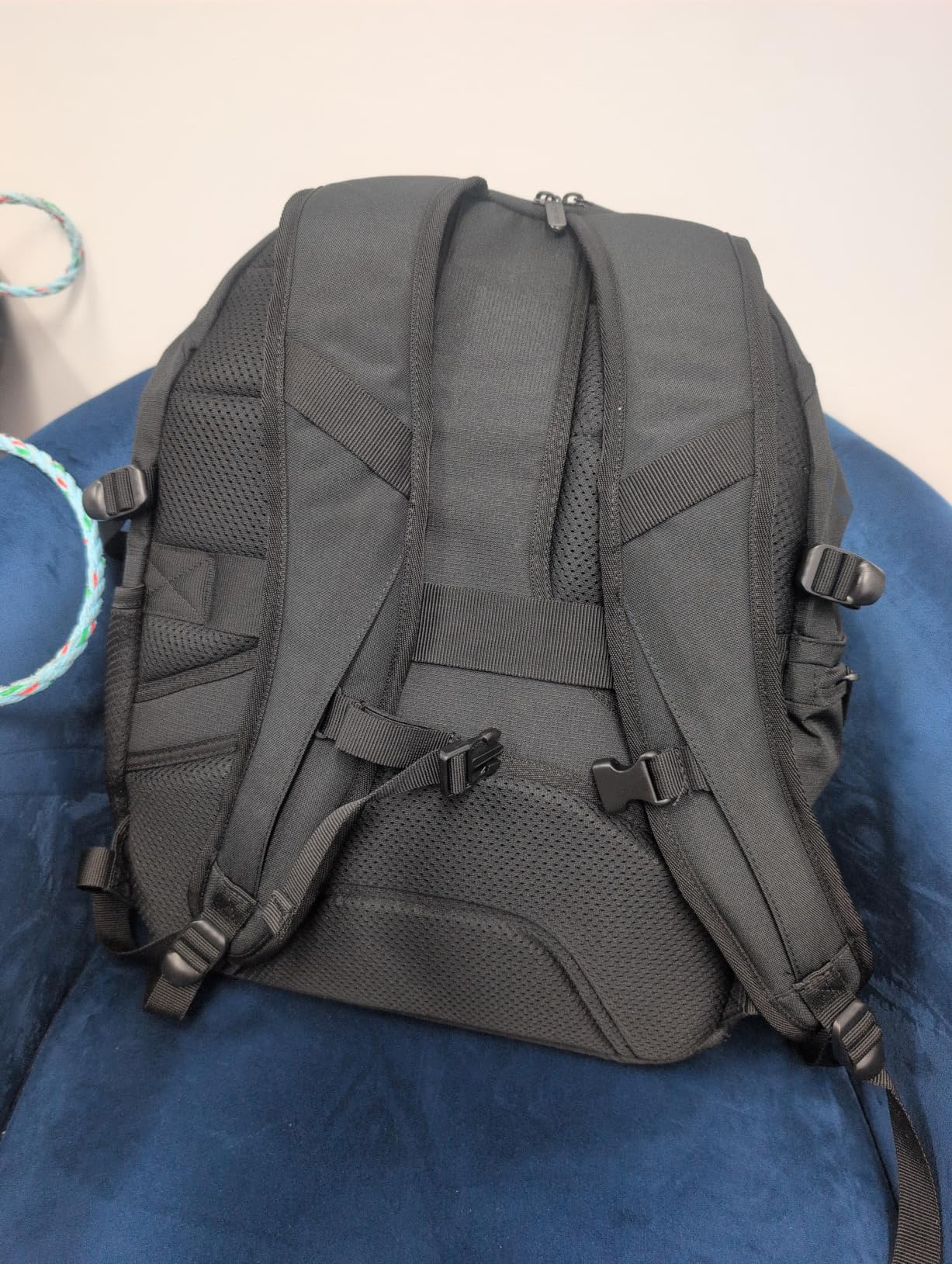 Amazon Basics Travel Laptop Backpack with Multiple Pockets and Compartments for 15.6 inch Laptop, Water Resistant, Spacious with Padded Shoulder Straps, Black | for 15.6 inch Laptop customer photo 2