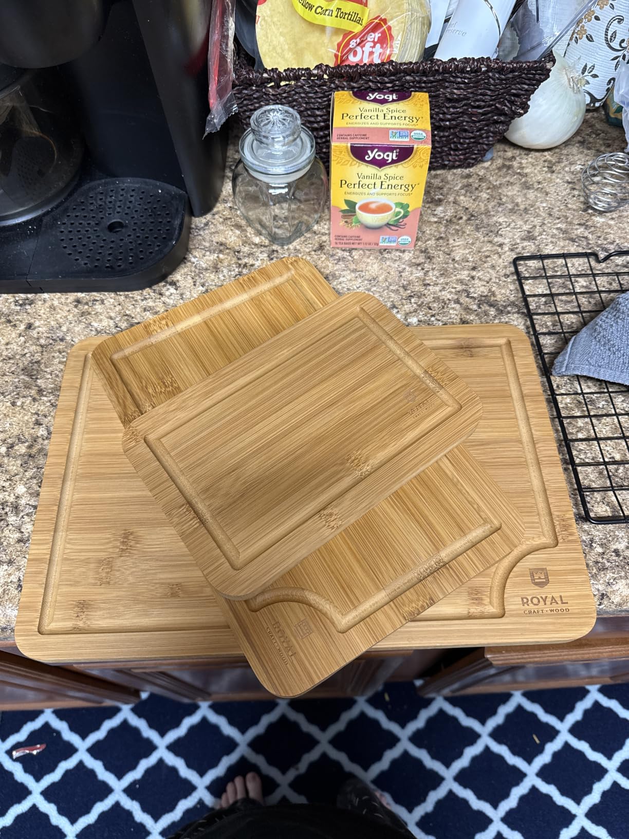 ROYAL CRAFT WOOD Wooden Cutting Boards for Kitchen Meal Prep & Serving - Non Toxic Bamboo Wood Cutting Board Set with Deep Juice Groove Side Handles - Charcuterie & Chopping Butcher Block for Meat customer photo 1