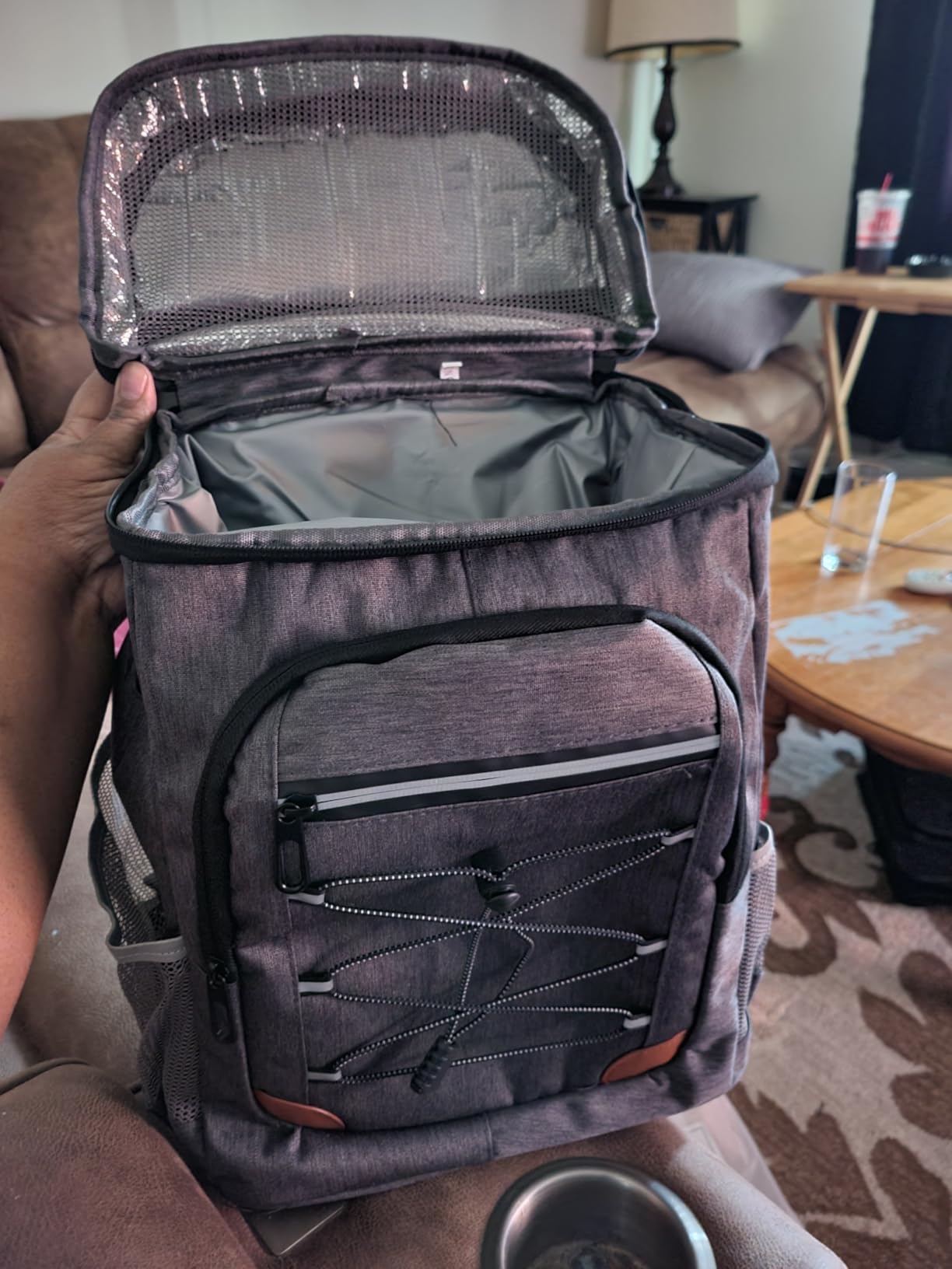 Backpack Cooler Insulated Leakproof, Soft Cooler for Outdoor Camping Hiking customer photo 1