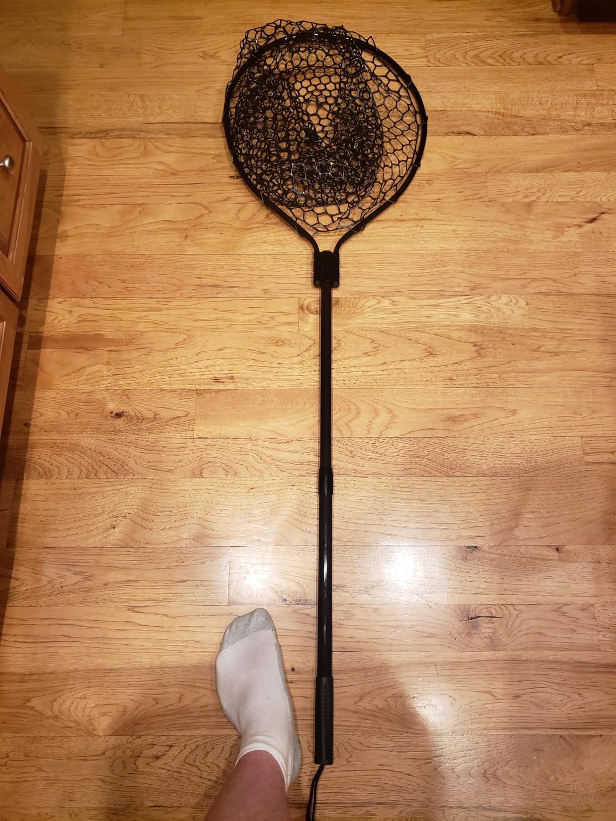 High Strength Large Landing Net - Rubber Fishing Net with Long Telescoping Handle & Soft Rubber Netting, Landing Nets for Fishing, Ideal for Boat, Pier, River Angling customer photo 2