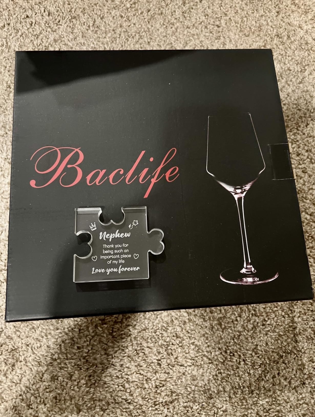 BACLIFE Hand Blown Red Wine Glasses Set of 4 - 15 oz Premium Crystal Wine Glasses With Long Stem - Unique Gift for Father's Day, Birthday, Wedding, Daily Use customer photo 1