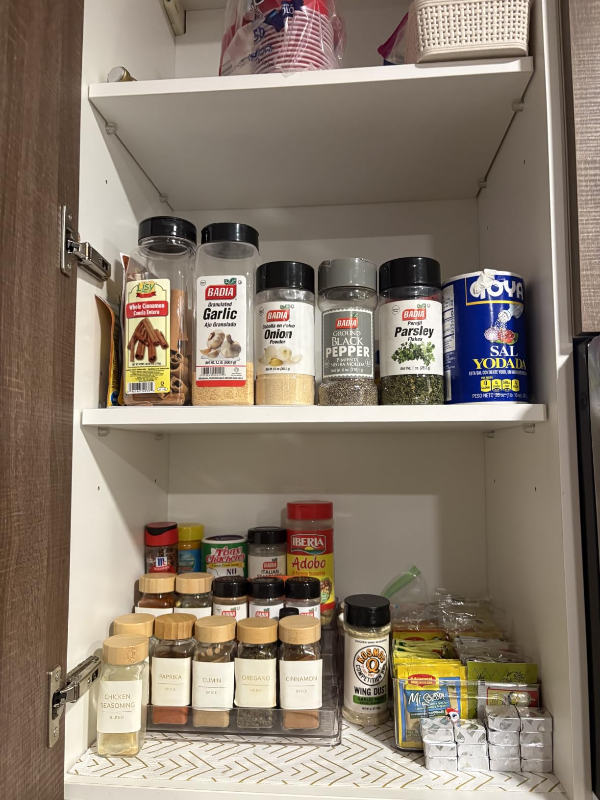 Oizeir Clear Acrylic 3-Tier Spice Rack, Cabinet Pantry Organizer | Clear Acrylic Spice Rack Organizer, 3 Tiers, Deep Shelf, for Cabinet Pantry Countertop, Seasoning Condiment Storage customer photo 2