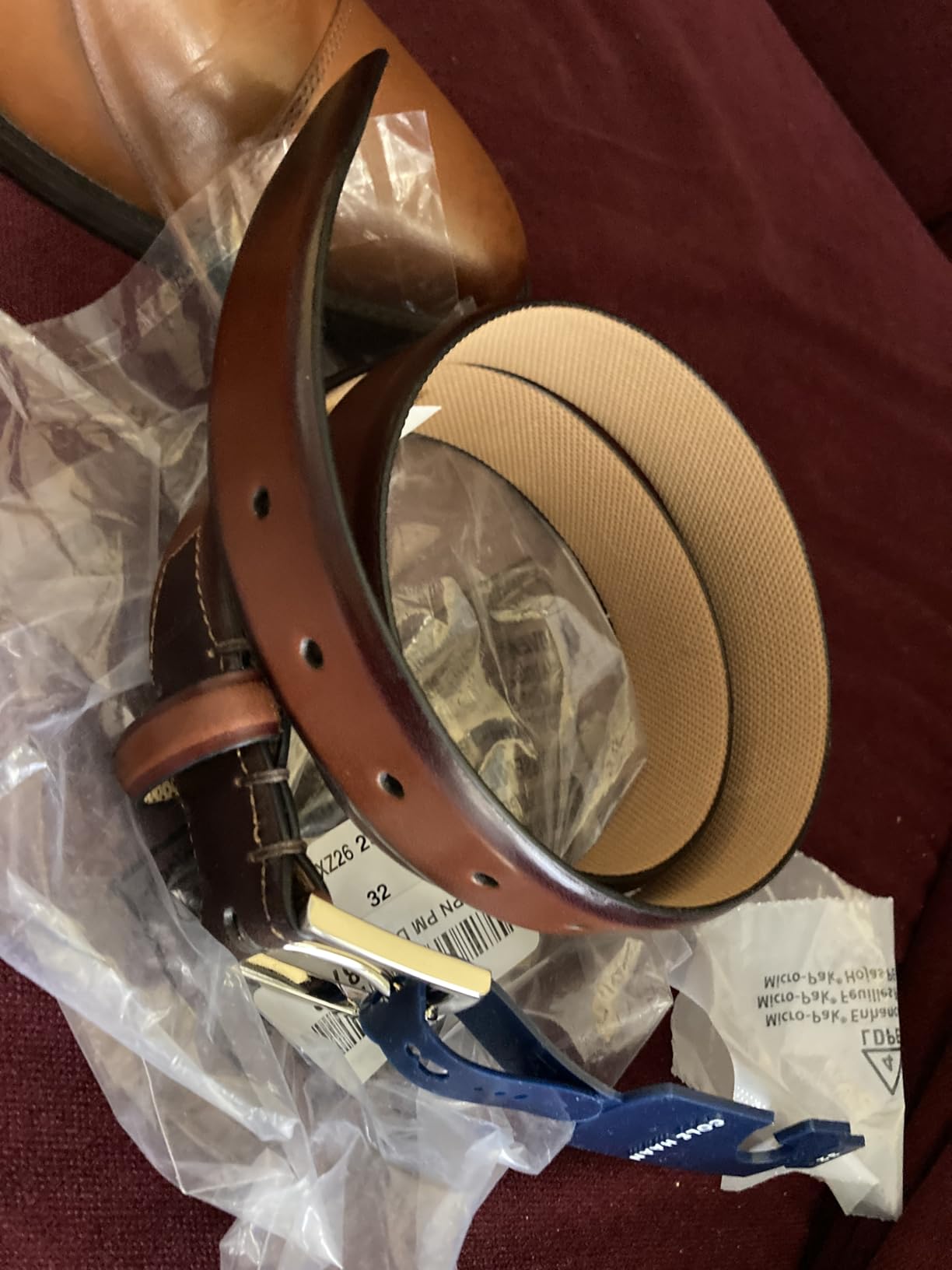 Men's Leather Dress Belt - Polished Brown, Tan Or Cognac Strap for Work & Formal Wear customer photo 1