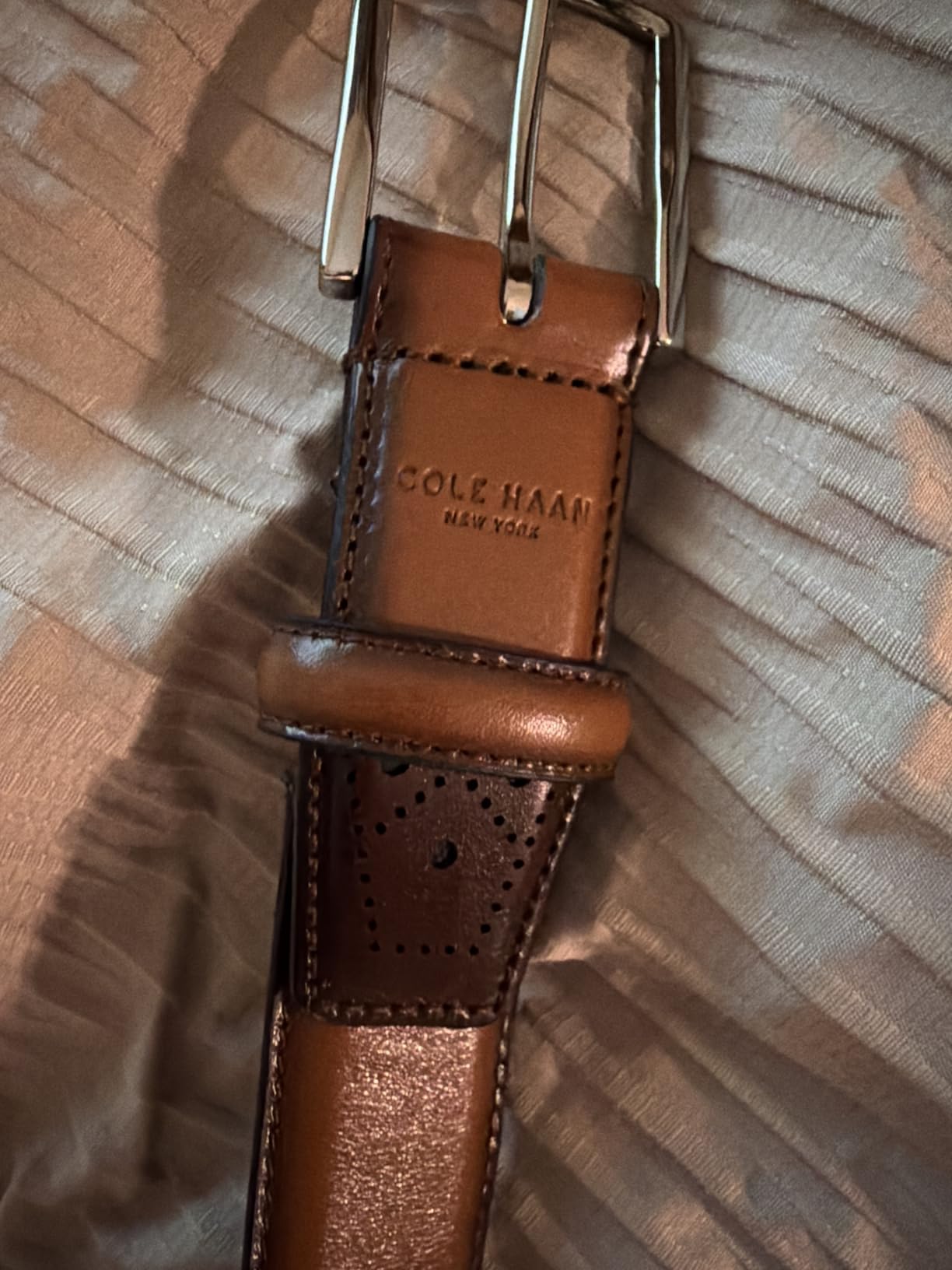 Men's Leather Dress Belt - Polished Brown, Tan Or Cognac Strap for Work & Formal Wear customer photo 2