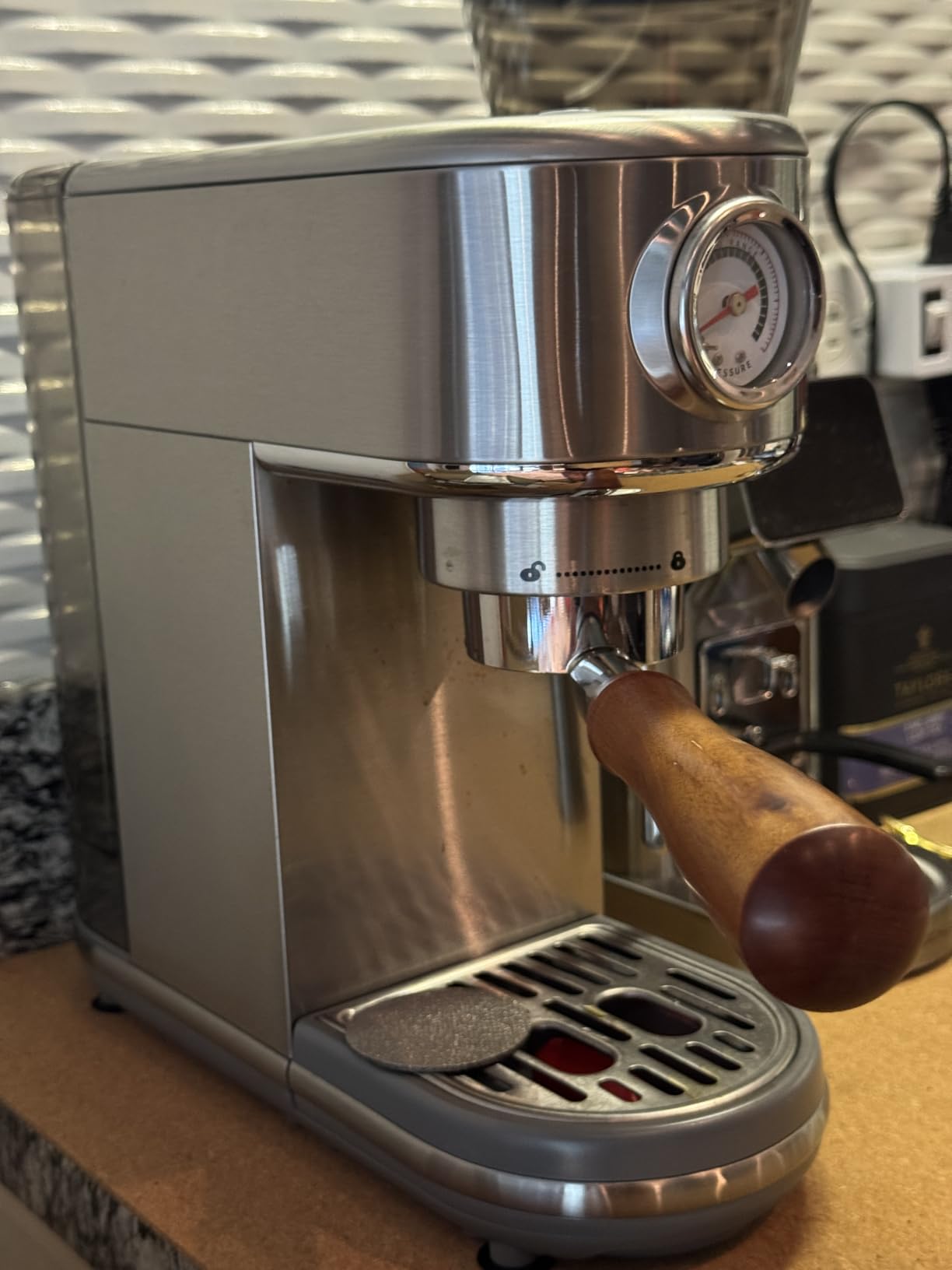 51mm Bottomless Portafilter for CM5418, 3 Ears Portafilter with 51mm Puck Screen Compatible for CASABREWS Espresso Machine CM5418, 3700Essential and 5418Pro, Stainless Steel Filter Holder and Filter customer photo 2