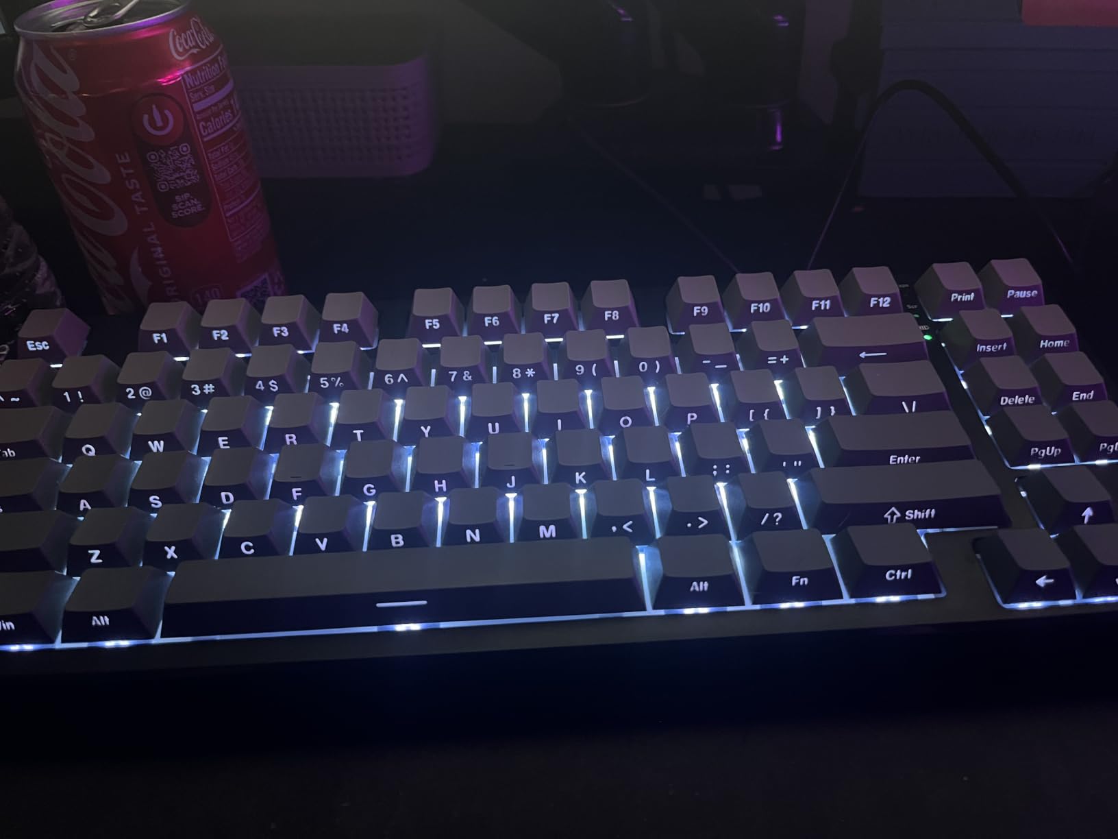 Kisnt KN85 Wireless Mechanical Keyboard, 75% Layout, Bluetooth/2.4GHz/USB-C, Custom RGB Backlit, Hot-Swappable Linear Switch, Creamy Sound for Gaming/Typing customer photo 2